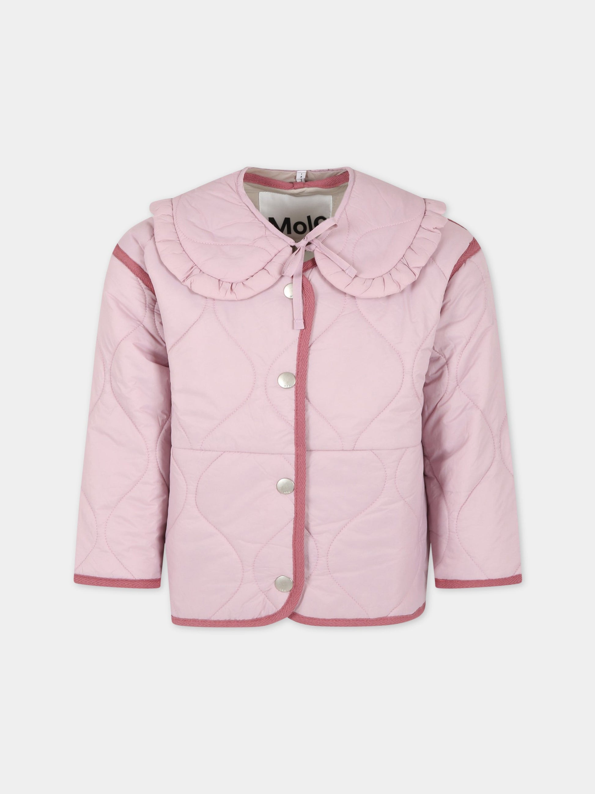 Piumino rosa per bambina,Molo,5S23M325 8333