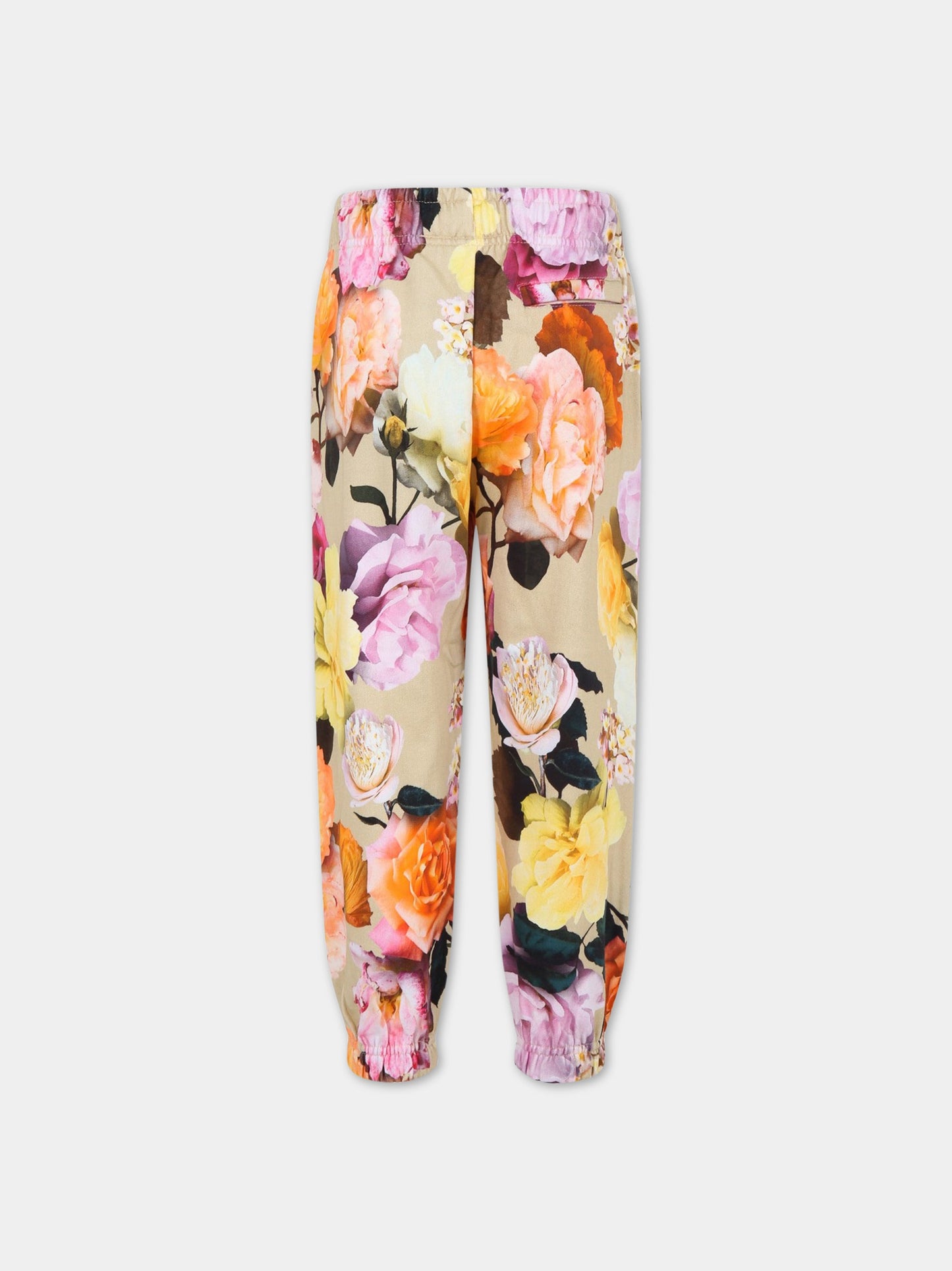 Pantaloni multicolor da tuta per bambina con stampa floreale,Molo,6S23I208 6740