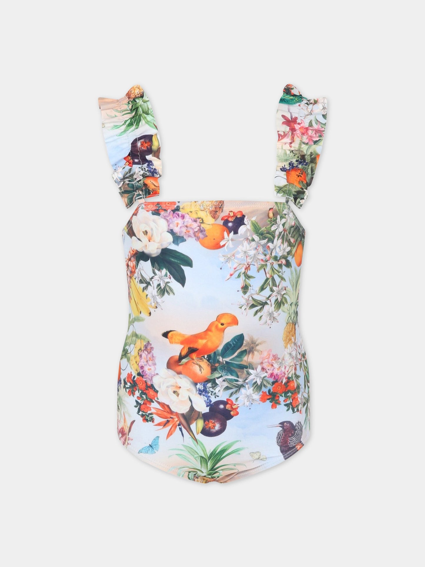 Costume multicolor per bambina con logo,Molo,8S23P505 6692