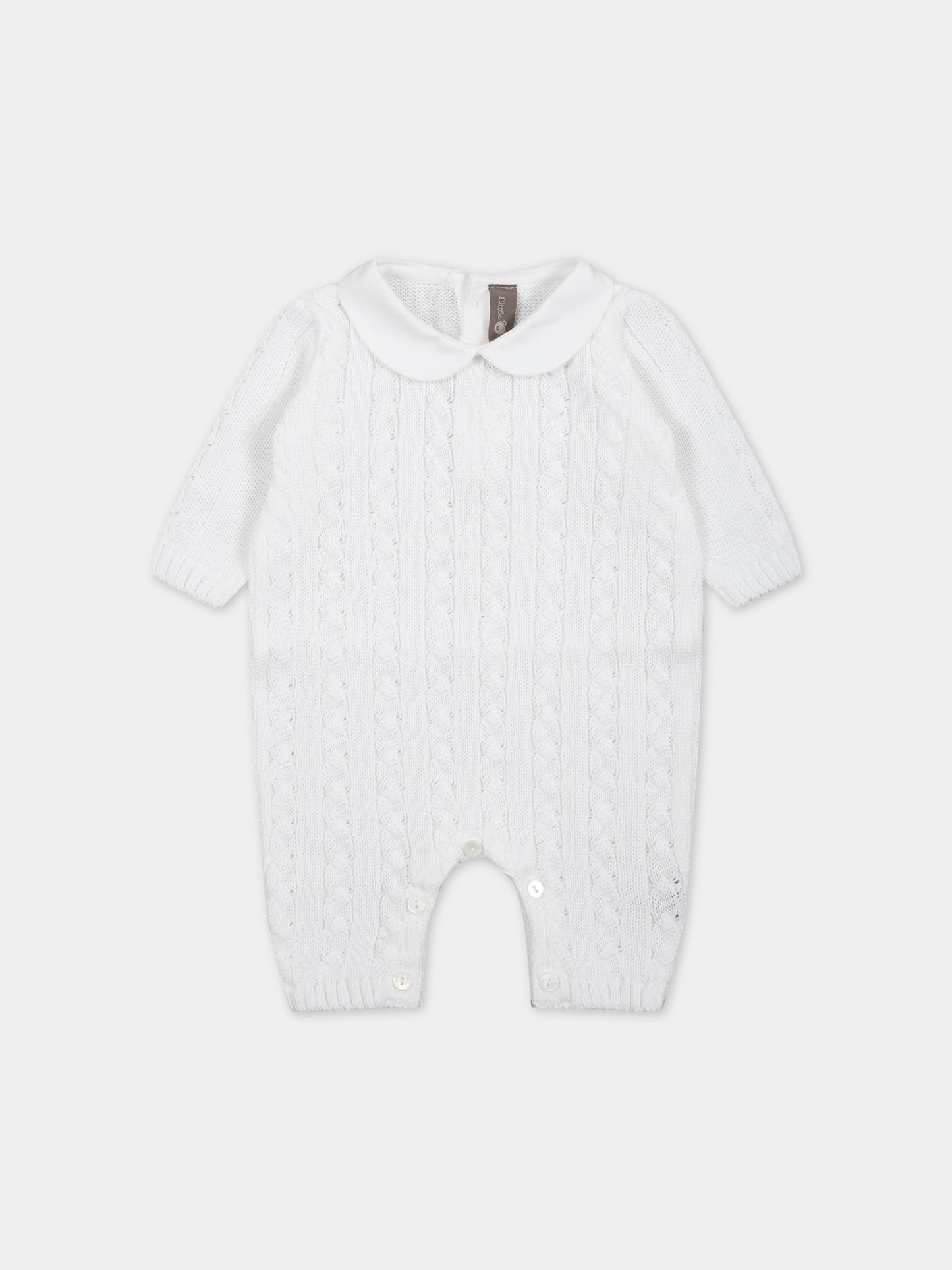 Tutina bianca per neonati,Little Bear,6115 BIANCO