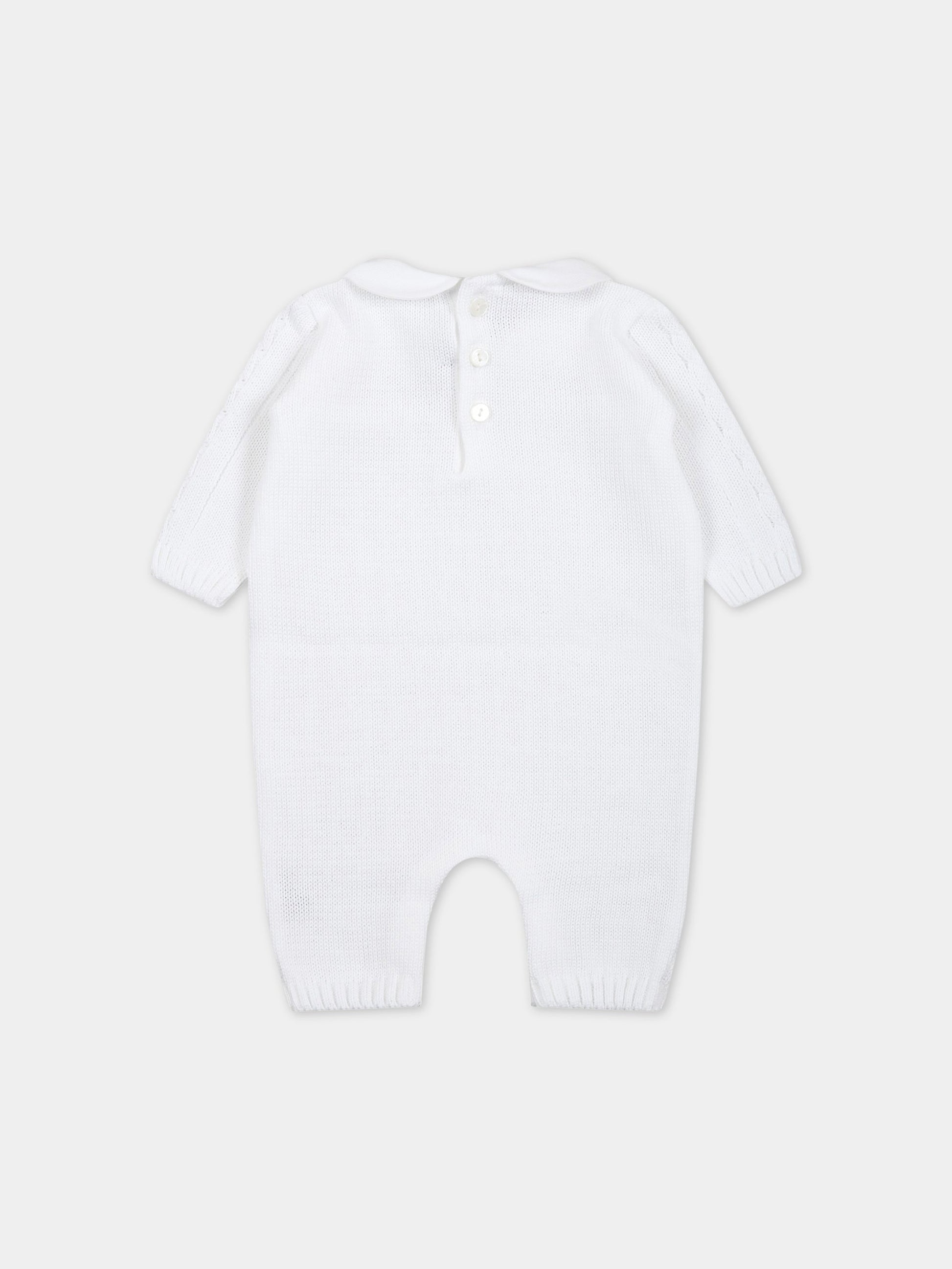 Tutina bianca per neonati,Little Bear,6115 BIANCO