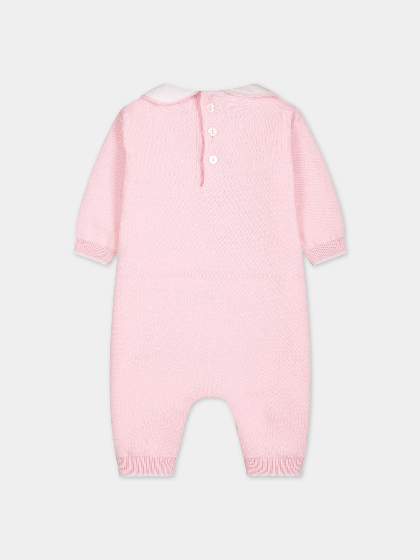 Tutina rosa per neonata con scritta  Amore ,Little Bear,6122 ROSA
