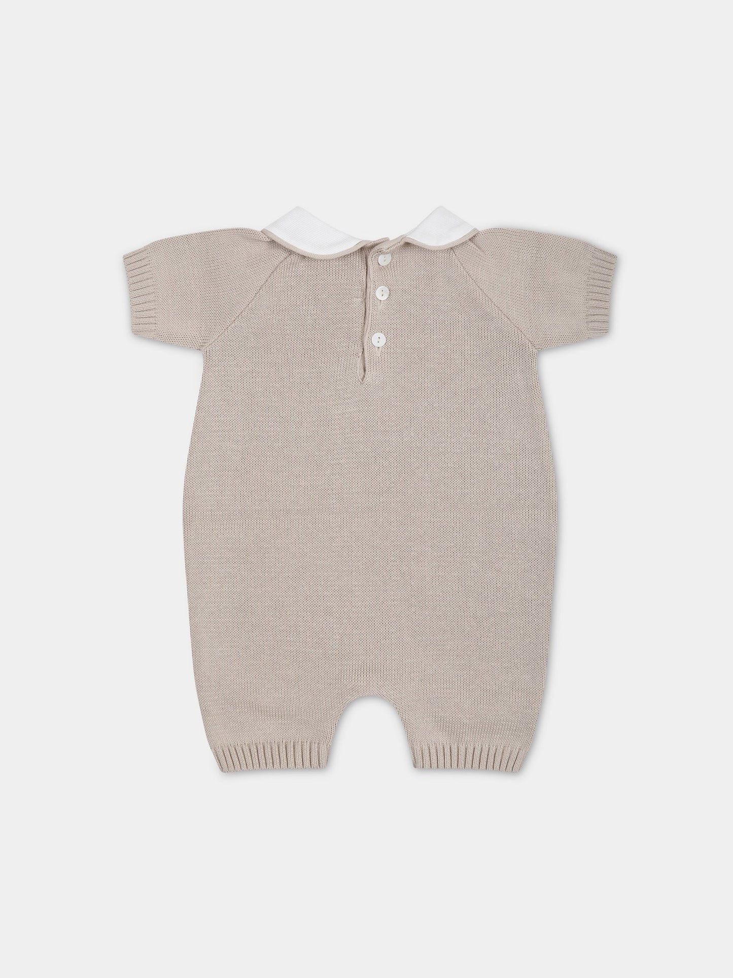 Pagliaccetto beige per neonati,Little Bear,6111 CORDA