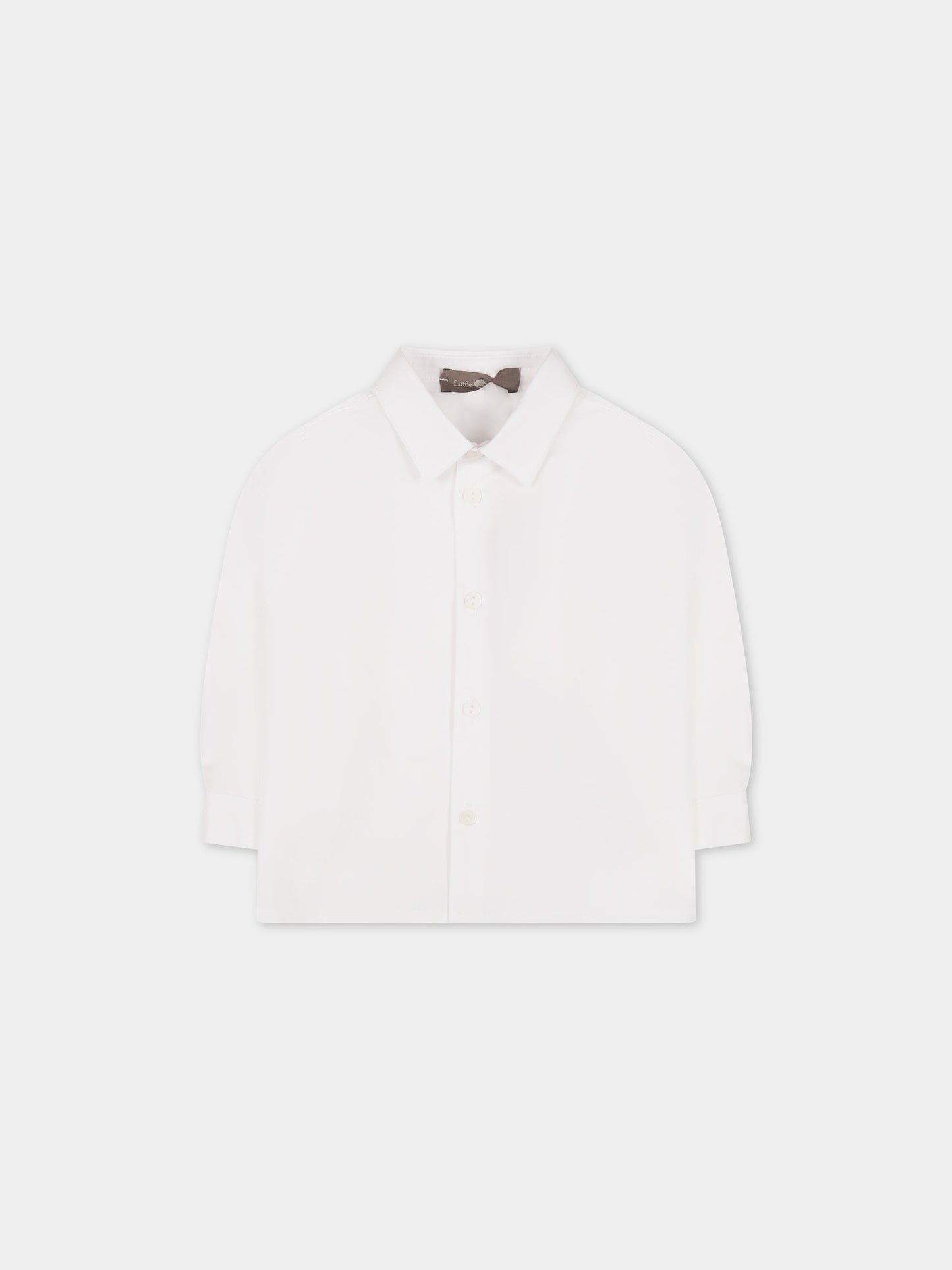 Camicia bianca per neonato,Little Bear,6211 BIANCO