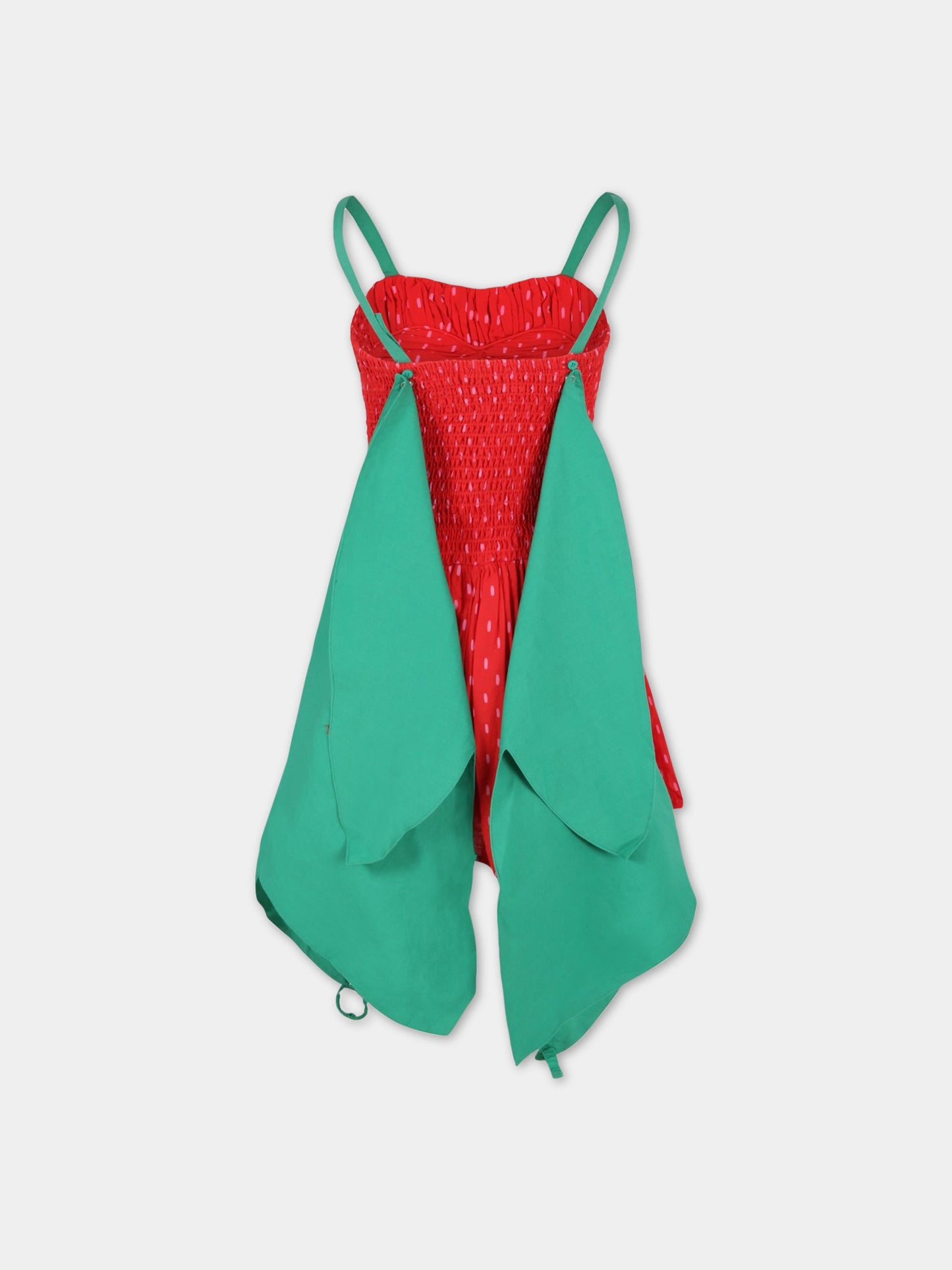 Blusa rossa per bambina a forma di fragola,Stella Mccartney Kids,8Q1BU2 Z0142 412RS