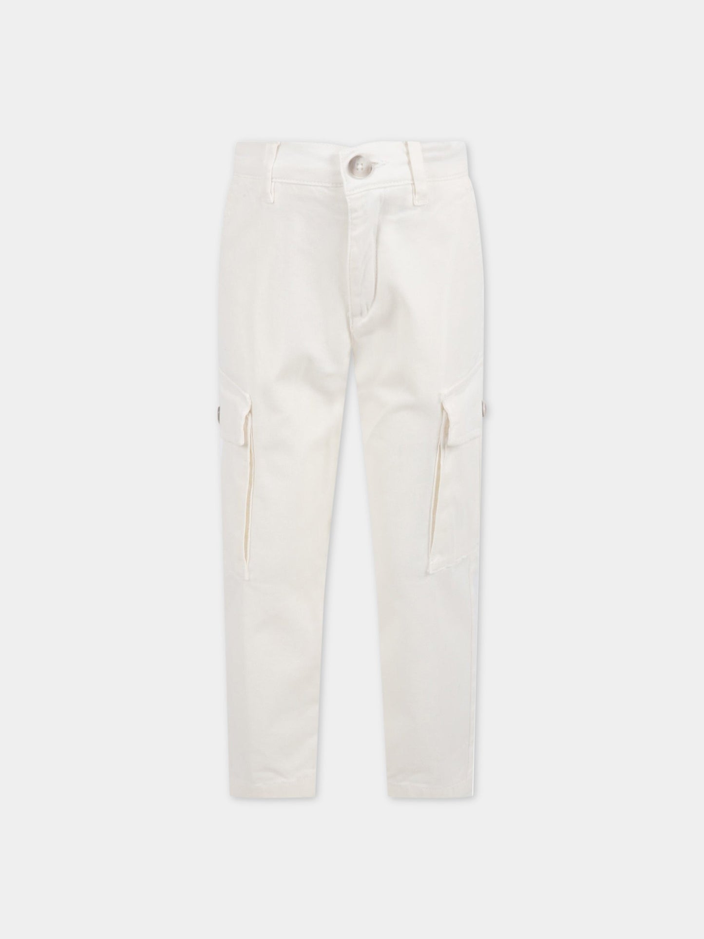 Pantaloni avorio per bambino,Fay Kids,5P6040 Z0078 101