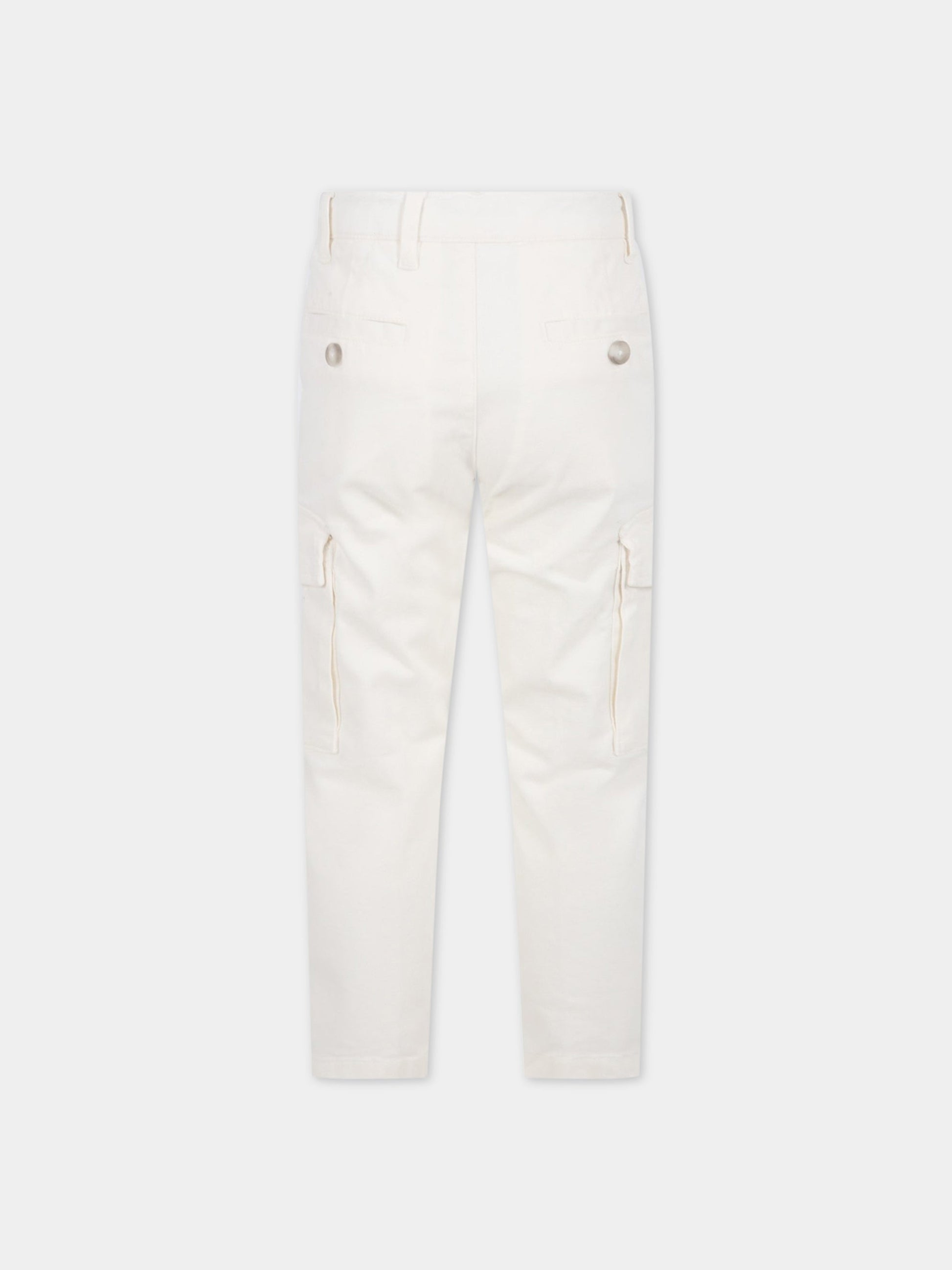 Pantaloni avorio per bambino,Fay Kids,5P6040 Z0078 101