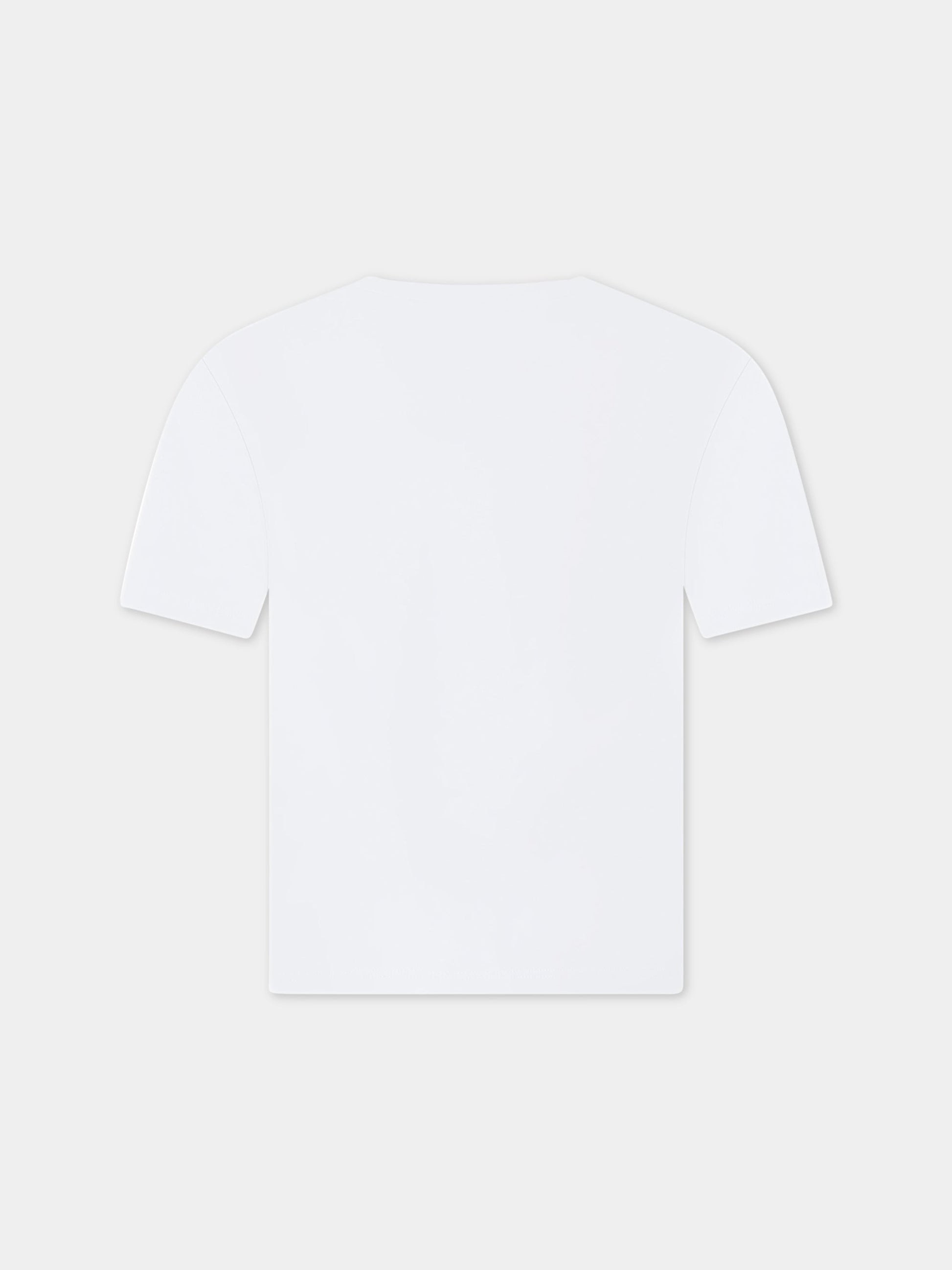 T-shirt bianca per bambina con logo multicolor,Lanvin Petite,N15083 10P