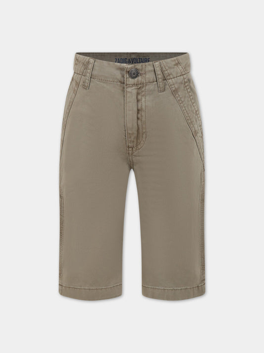 Short casual verde per bambino,Zadig & Voltaire Kids,X24128 65B