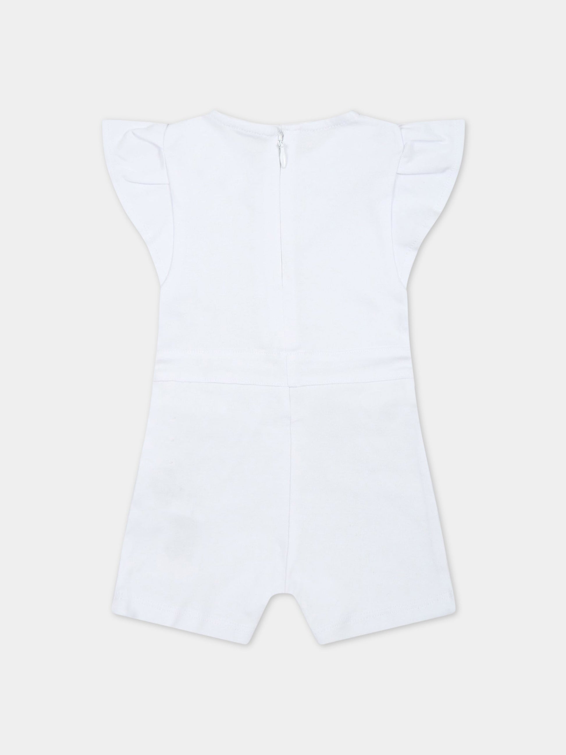 Pagliaccetto bianco per neonata con Choupette,Karl Lagerfeld Kids,Z94071 10P