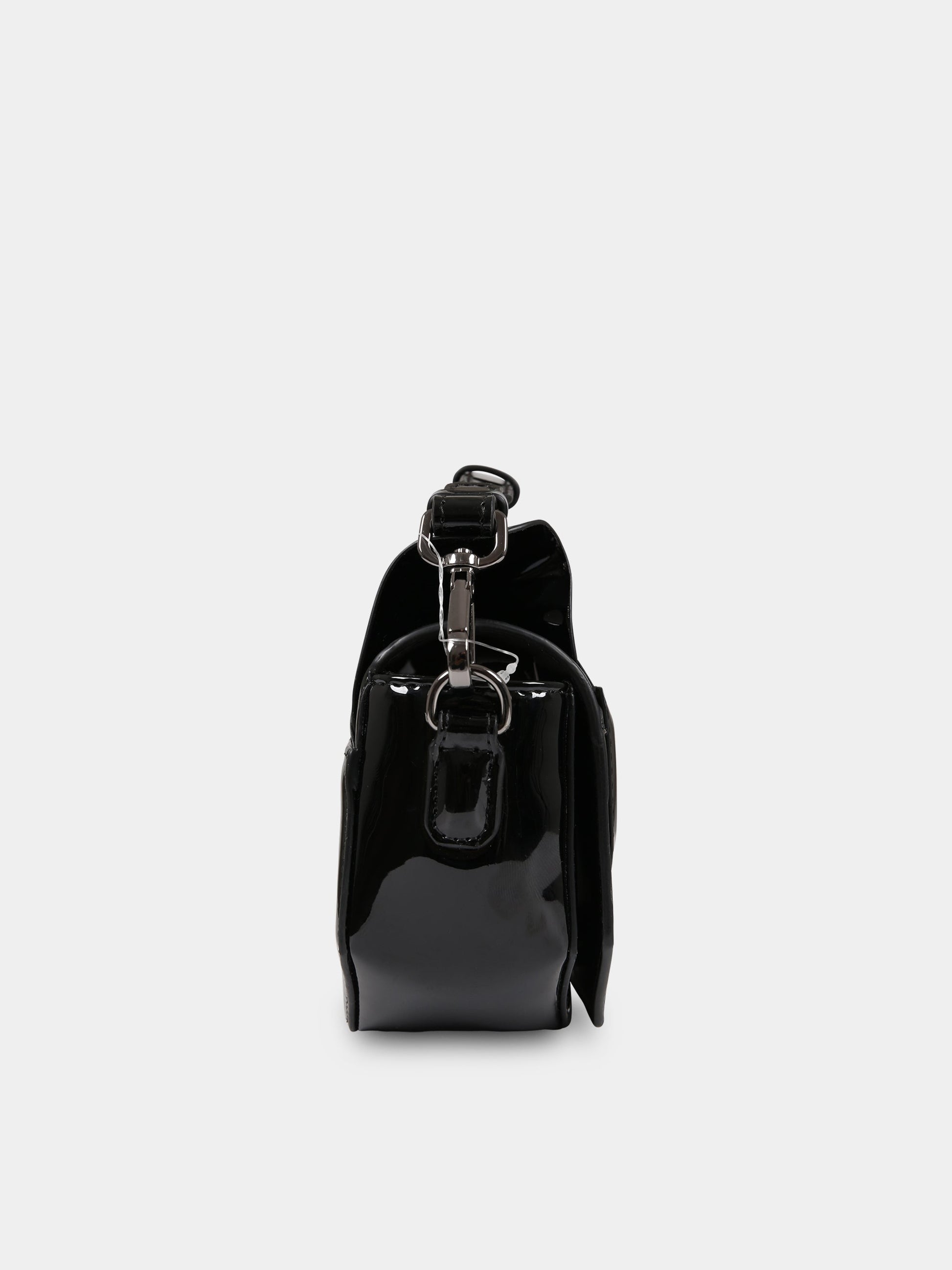 Borsa nera per bambina con logo,Karl Lagerfeld Kids,Z10155 09B