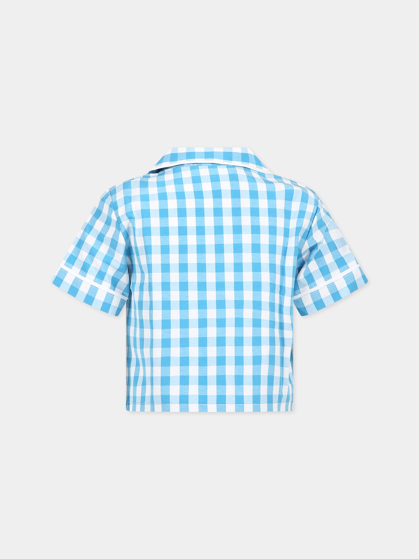 Camicia azzurra per bambina,Le Petit Coco,LFCA040C CQ36 4010