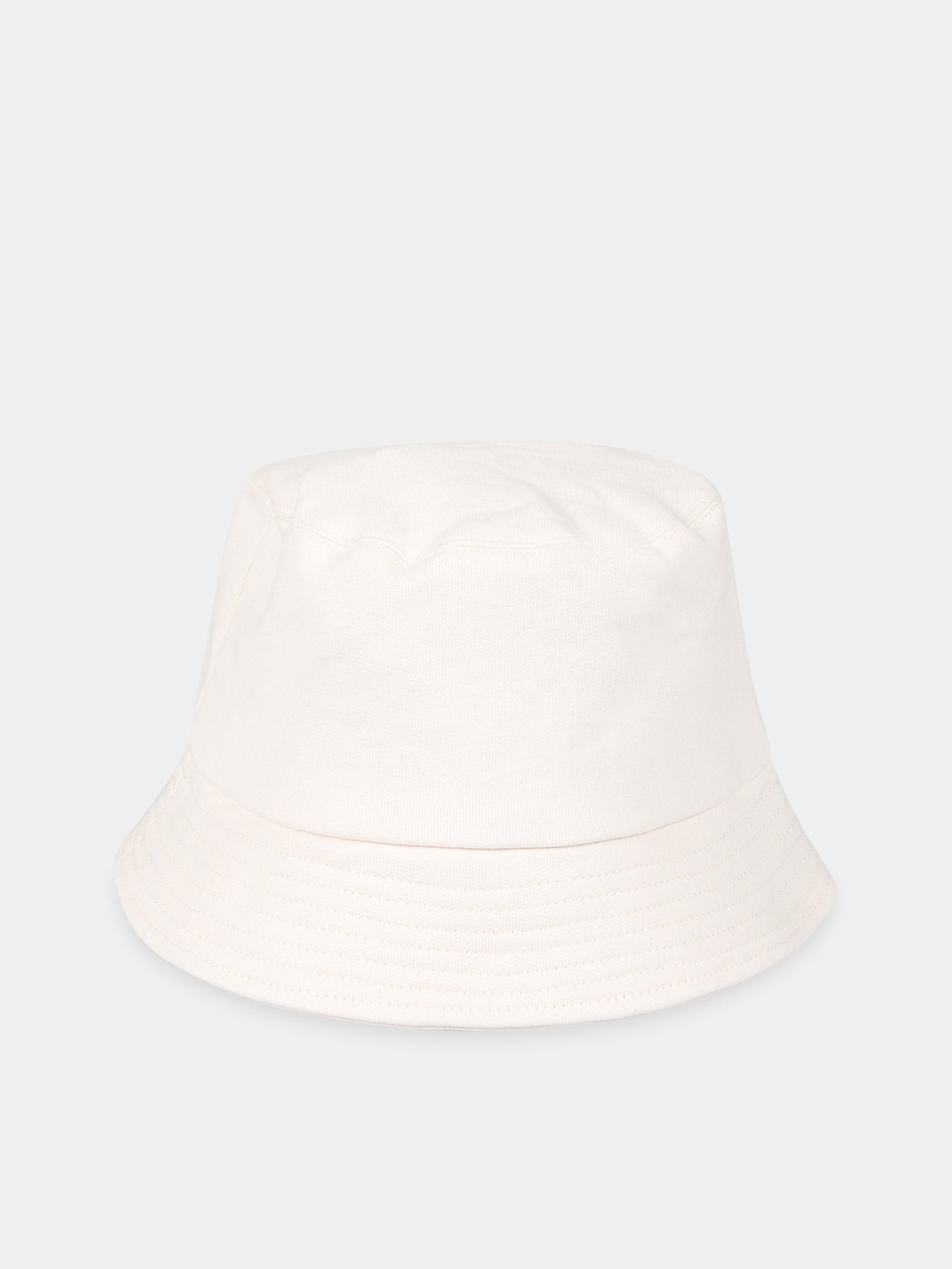 Cloche bianca per bambina con stampa e scritta  Love ,Philosophy,PJCP30 FE144 0025