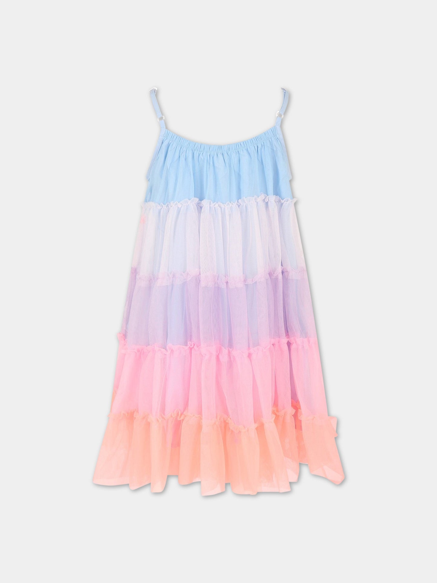 Vestito multicolor per bambina,Billieblush,U12830 Z41