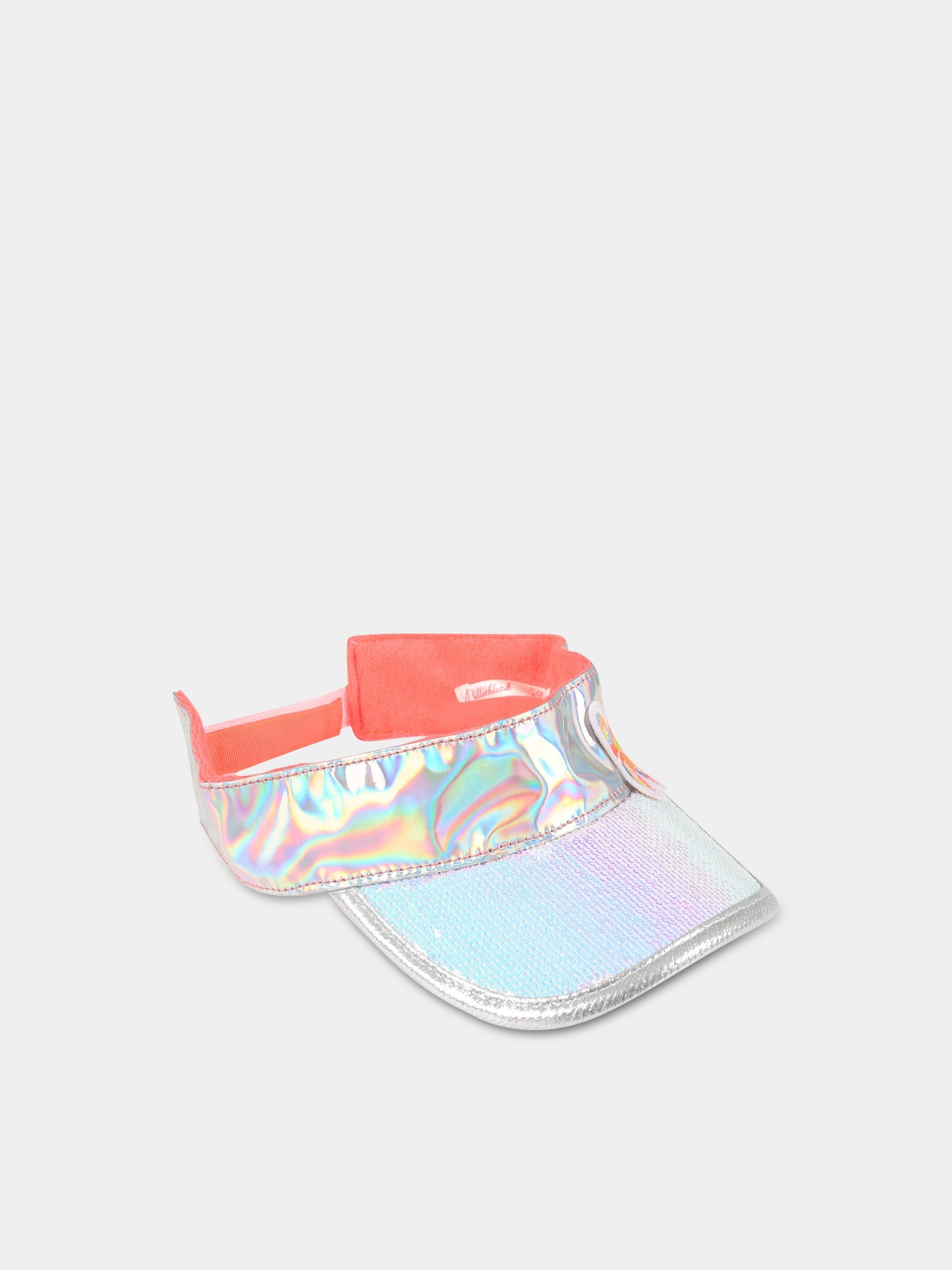 Visiera argentata per bambina con farfalla,Billieblush,U11137 111