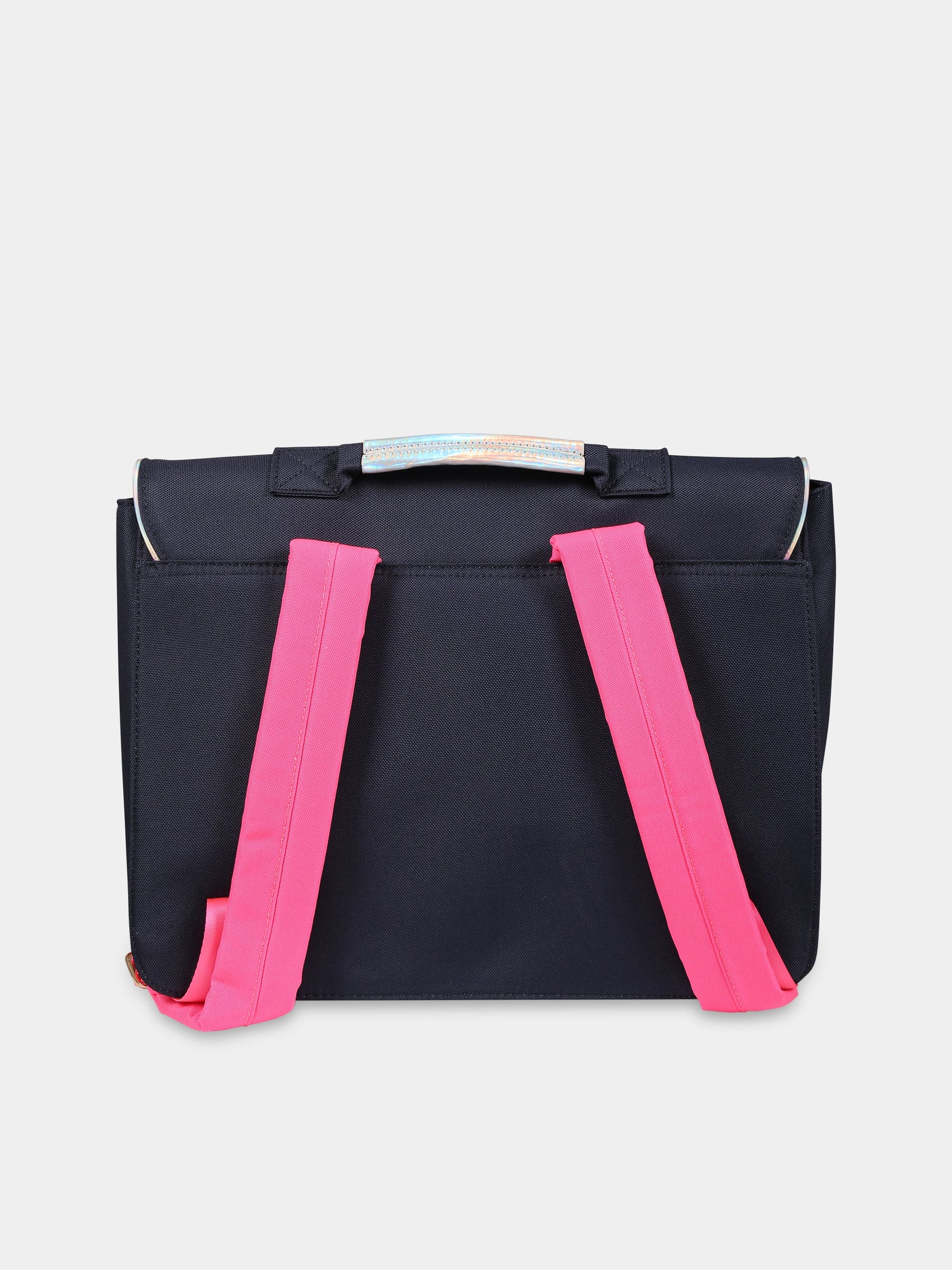 Zaino blu per bambina con unicorno, arcobaleno e logo,Billieblush,U10527 85T