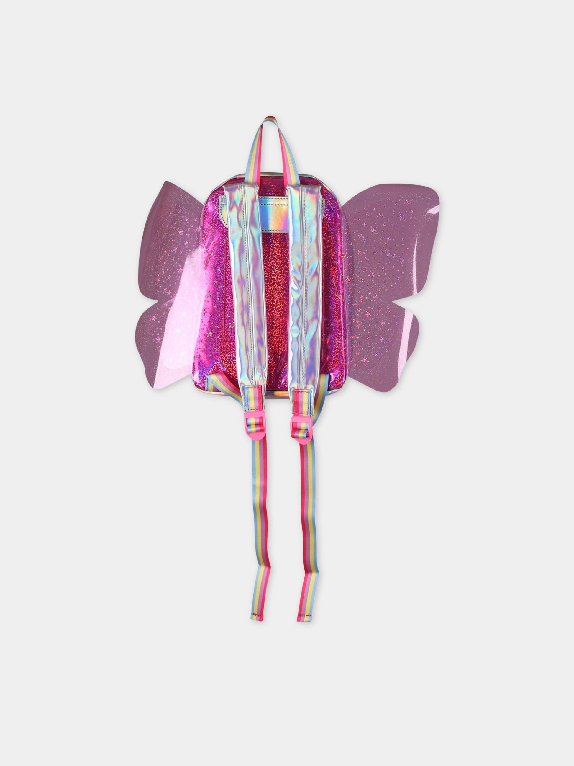 Zaino fucsia per bambina con logo,Billieblush,U10530 47A