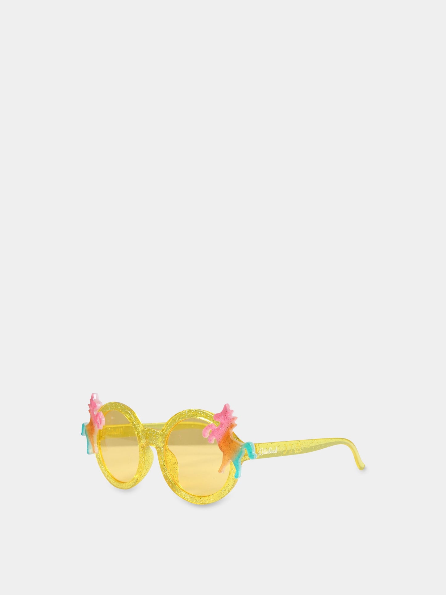 Occhiali gialli da sole per bambina con unicorni,Billieblush,U10521 549