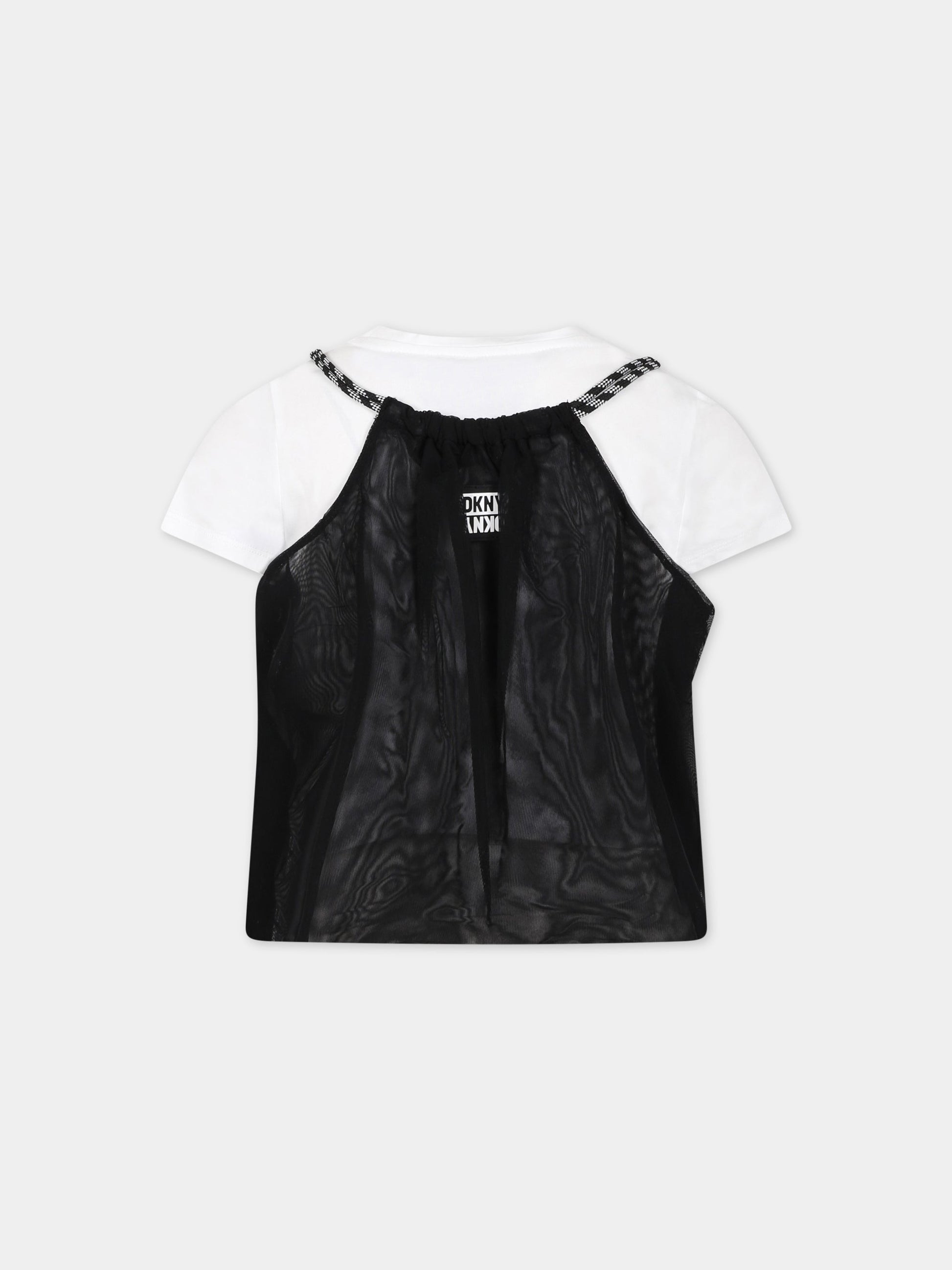 Completo multicolor per bambina con logo,Dkny,D35S80 09B