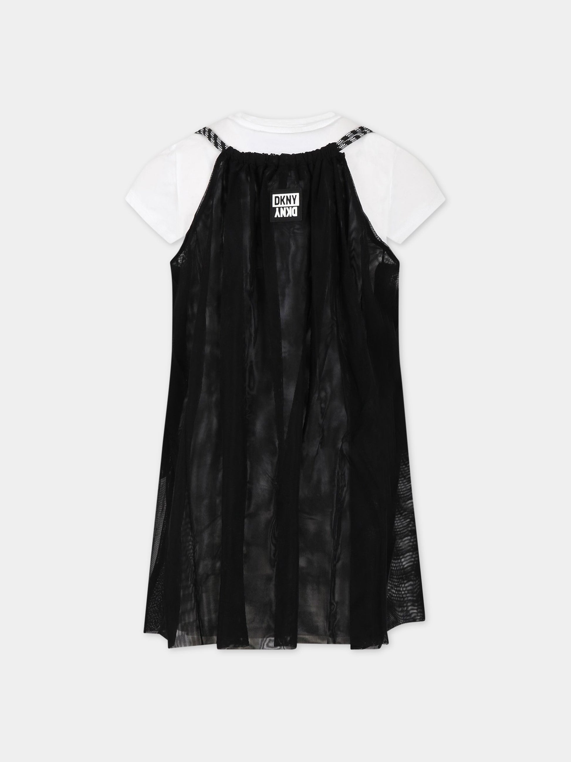 Completo multicolor per bambina con logo,Dkny,D32872 09B