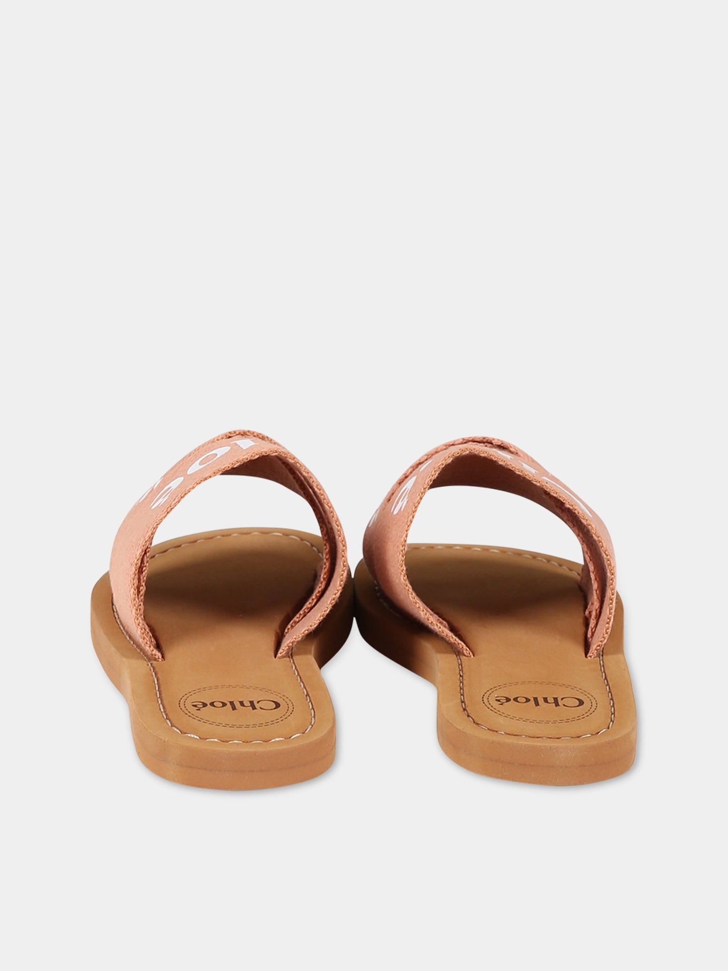 Sandali marrone per bambina con logo,Chloé Kids,C19174 311