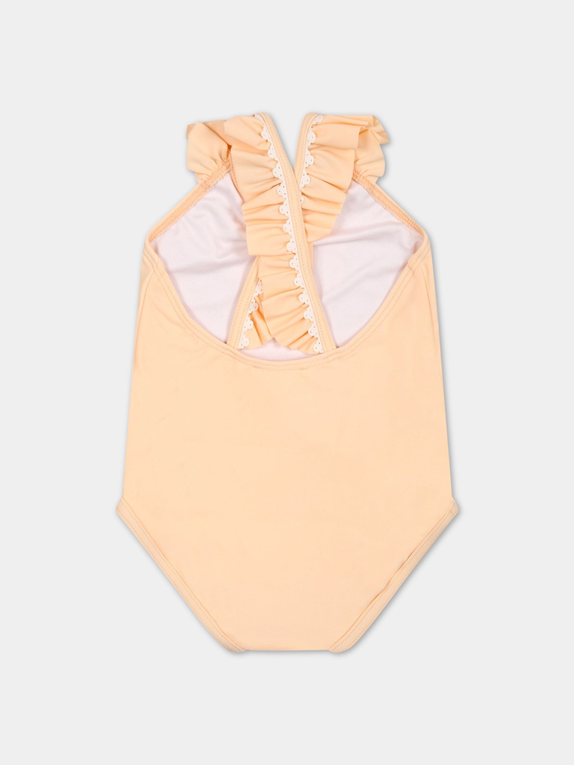 Costume  rosa intero per neonata,Chloé Kids,C07070 45F