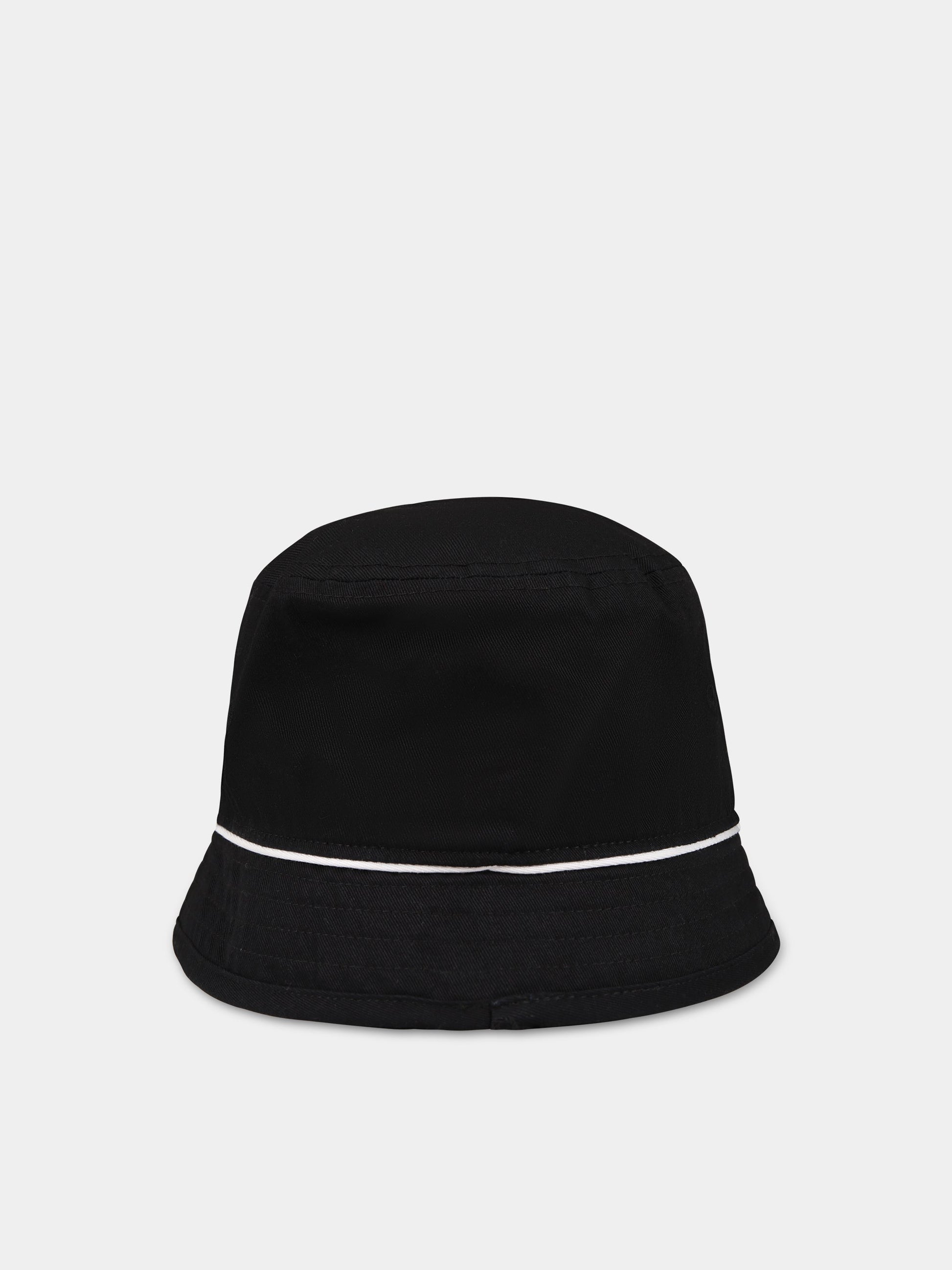 Cloche nera per neonato con logo,Boss,J01143 09B