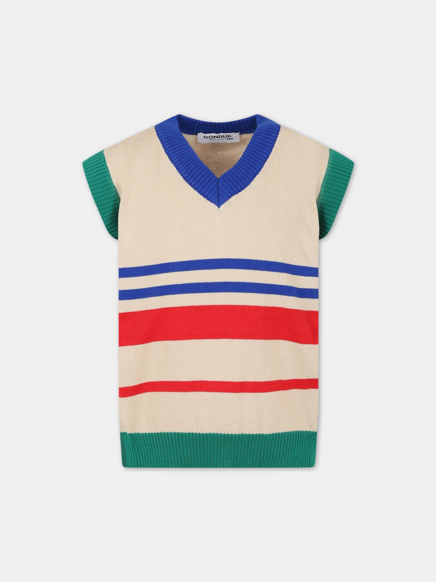 Gilet multicolor per bambino,Dondup Kids,DMMA64C FL205 D009