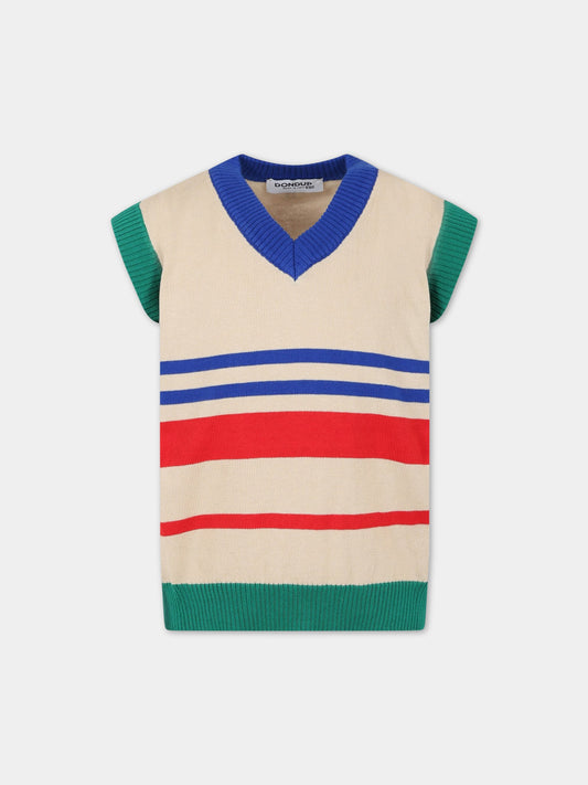 Gilet multicolor per bambino,Dondup Kids,DMMA64C FL205 D009