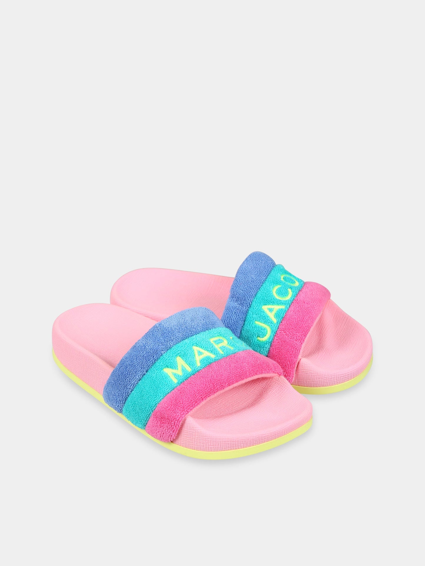 Sandali multicolor per bambina con logo,Little Marc Jacobs,W19128 Z41