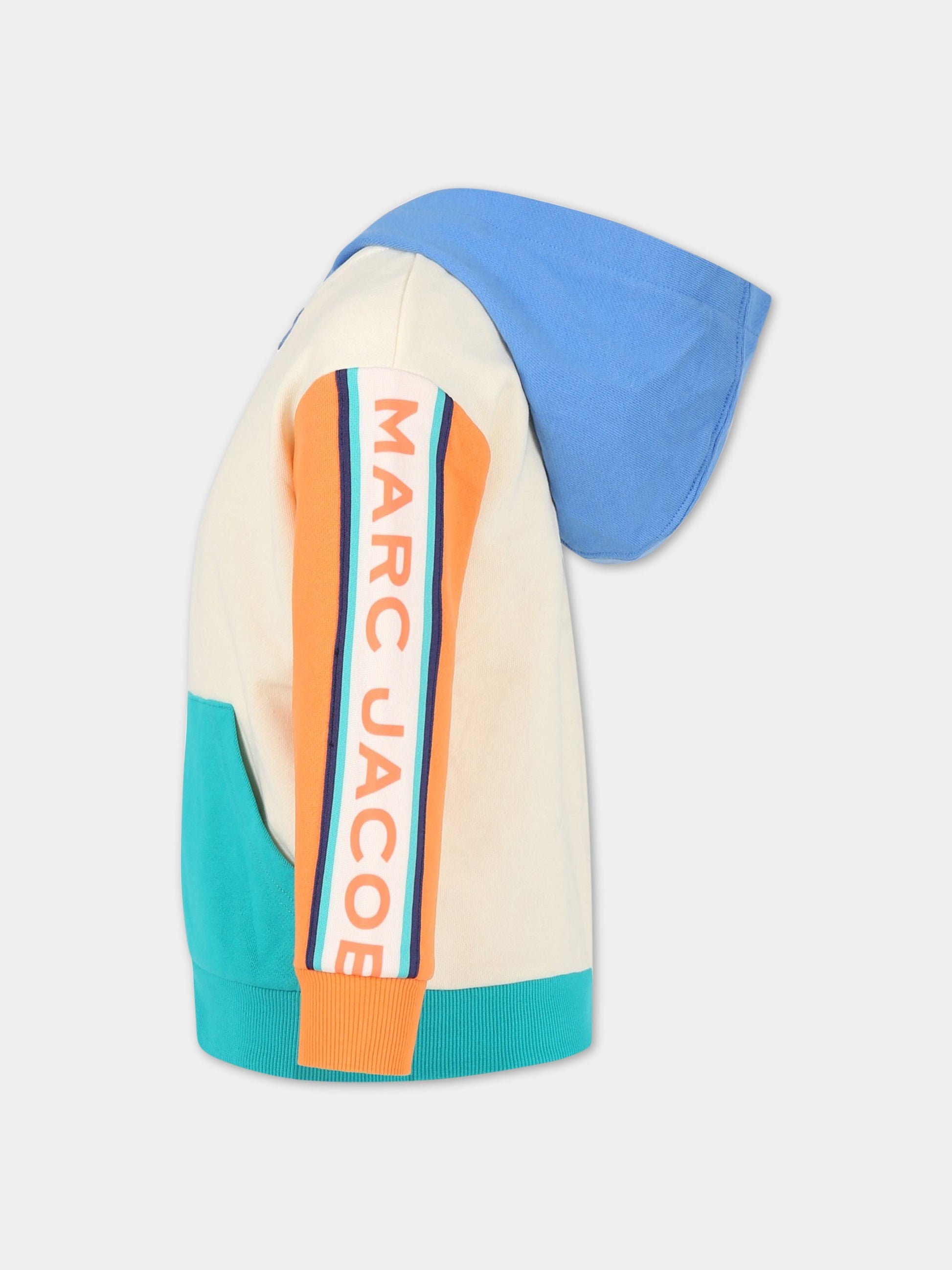 Felpa multicolor per bambino con logo multicolor,Little Marc Jacobs,W25579 140