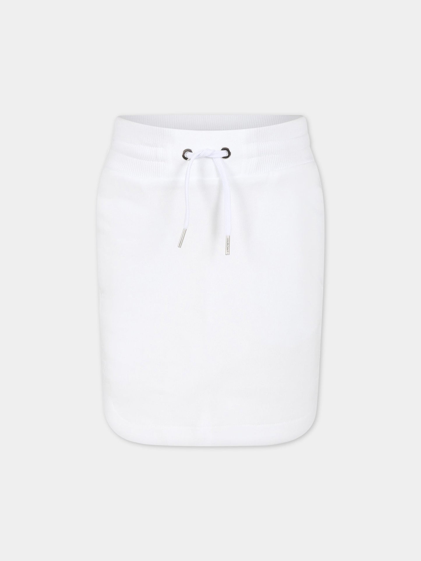 Gonna bianca per bambina con logo,Givenchy Kids,H13179 10P