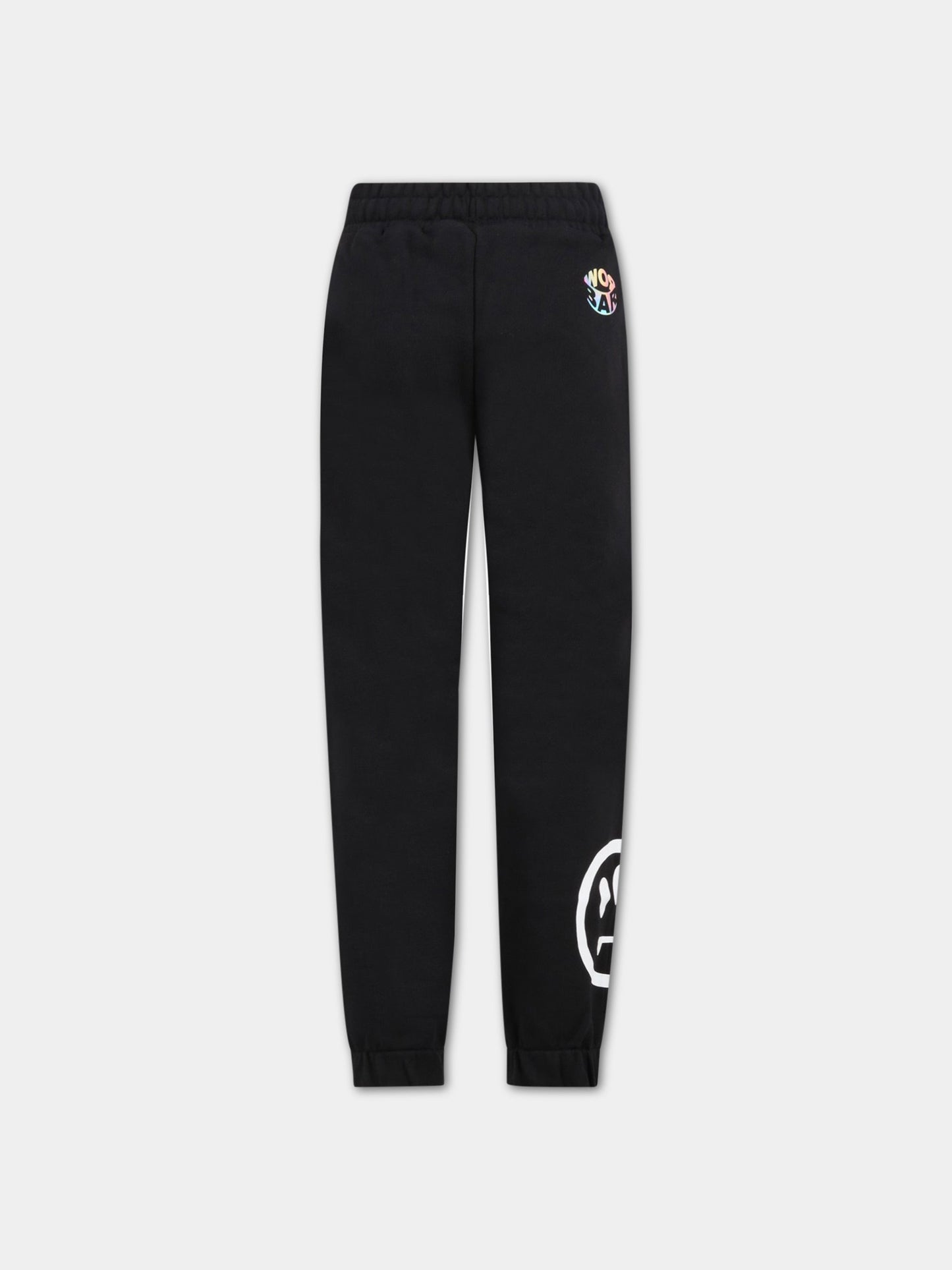 Pantaloni neri da tuta per bambino con logo,Barrow,032927 110