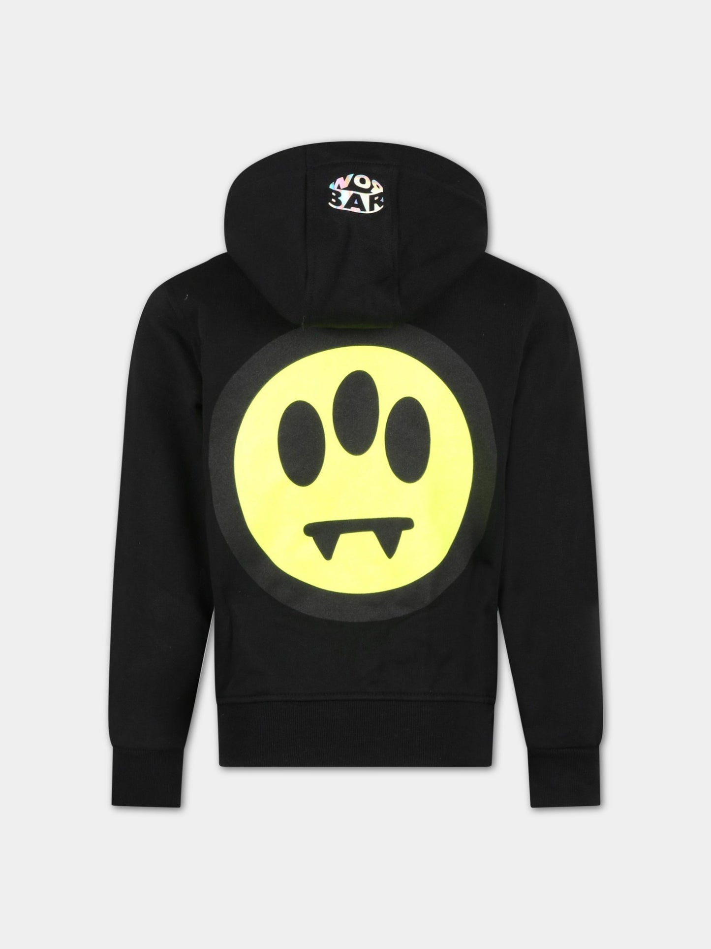 Felpa nera per bambino con logo bianco,Barrow,033043 110