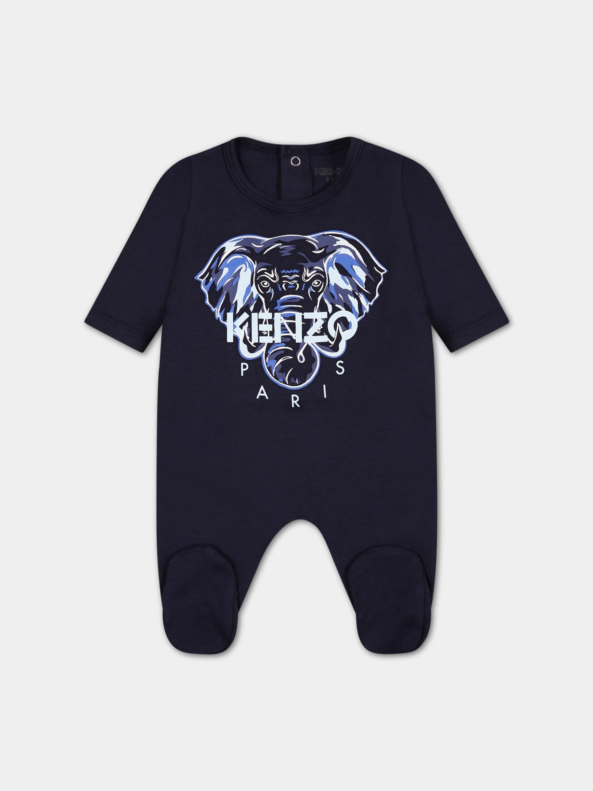 Set multicolor per neonato con logo e iconica tigre,Kenzo Kids,K98111 868