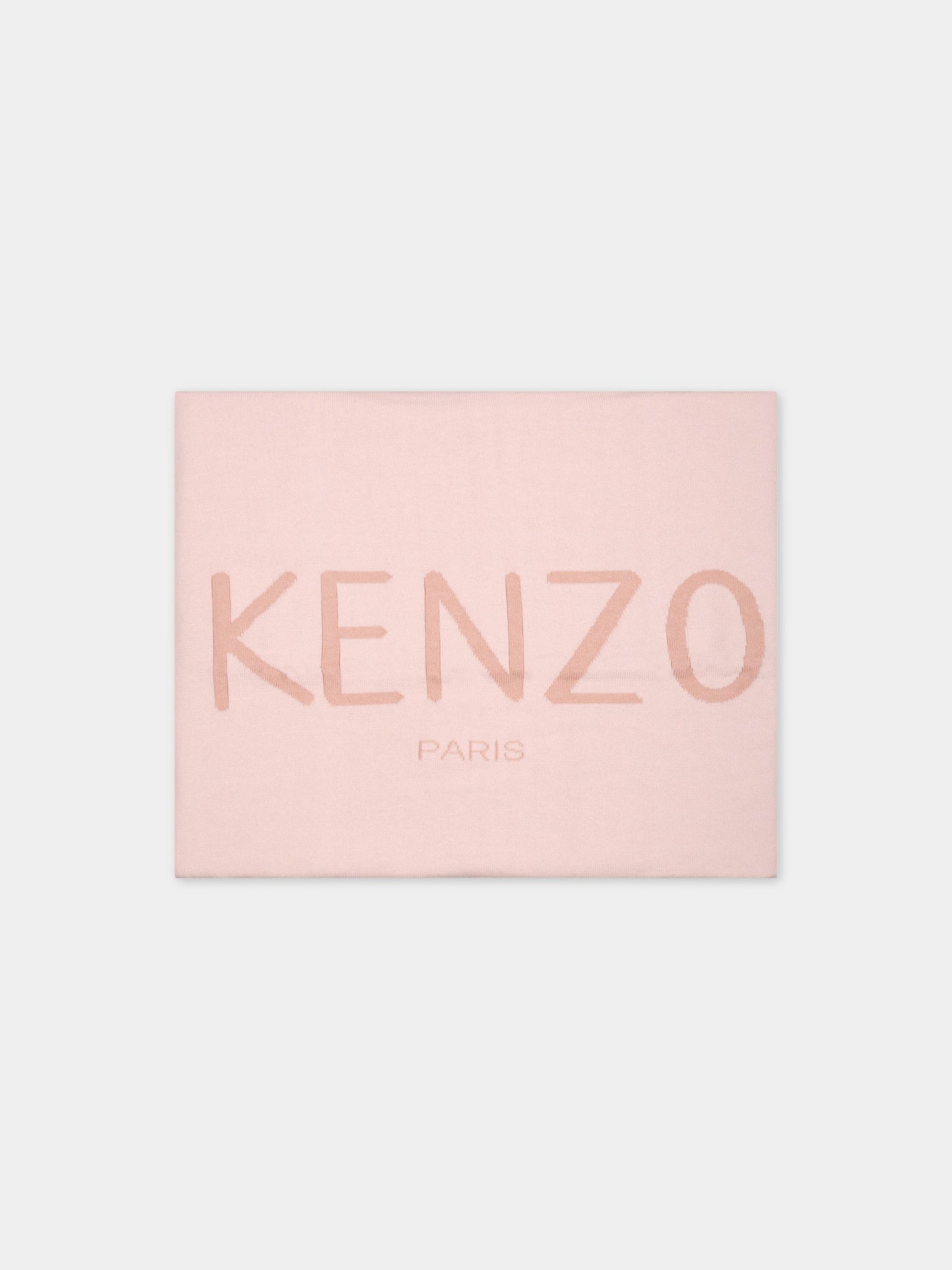 Coperta rosa per bambina con logo,Kenzo Kids,K90098 453