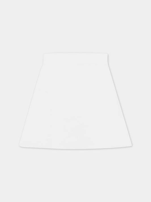 Gonna bianca per bambina con patch,Genny,GFGO001 TV658 B001