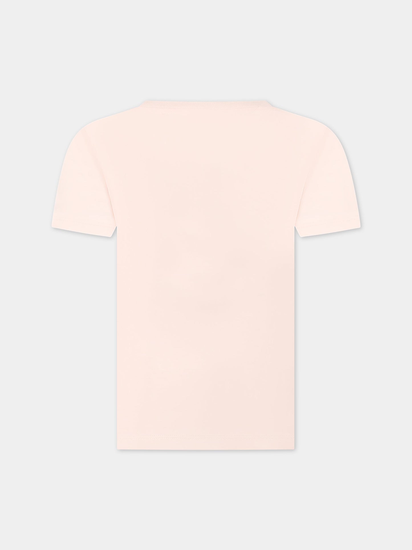 Pink t-shirt for girl with logo,A.p.c.,COEZE E26139FAB