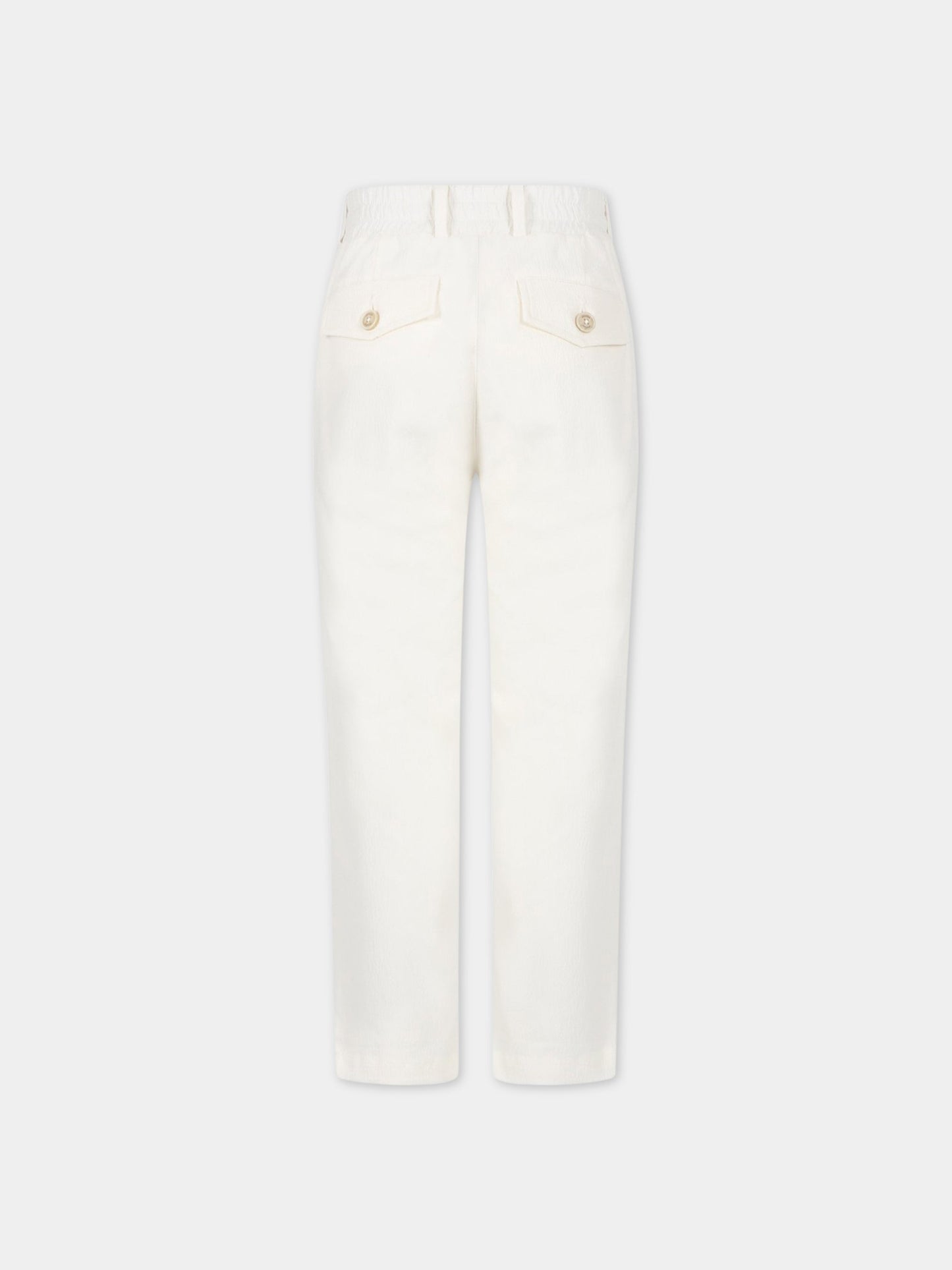 Pantaloni bianchi per bambino,Eleventy,ES6P20 G0087 105