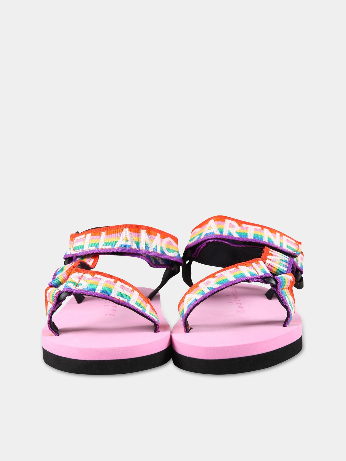 Sandali multicolor per bambina con logo,Stella Mccartney Kids,TS0A26 Z1159 999