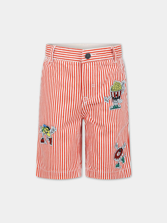 Shorts multicolor per bambino con patch,Stella Mccartney Kids,TS6P69 Z0984 999