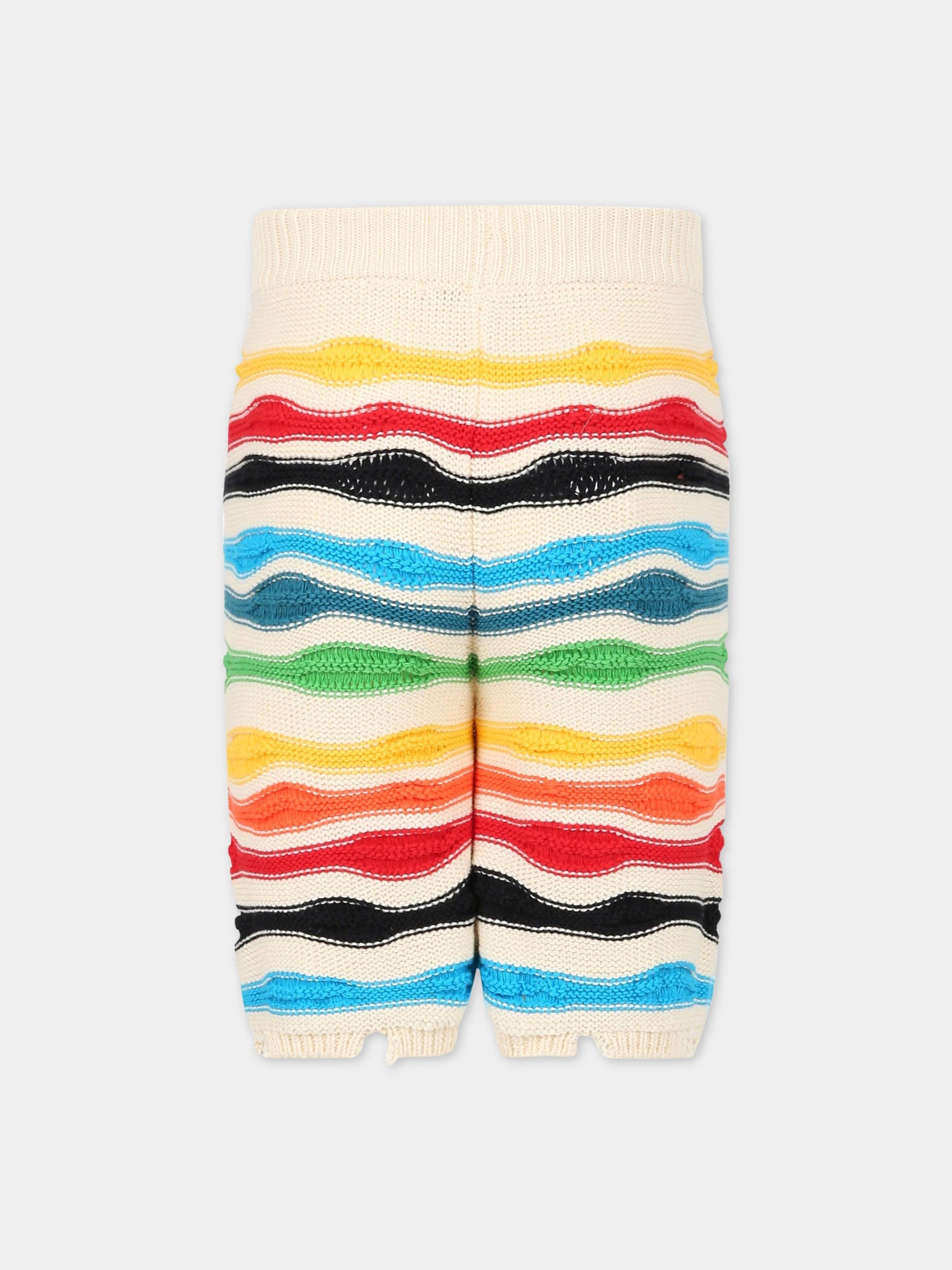 Shorts multicolor per bambino con logo,Msgm Kids,MS029570 200