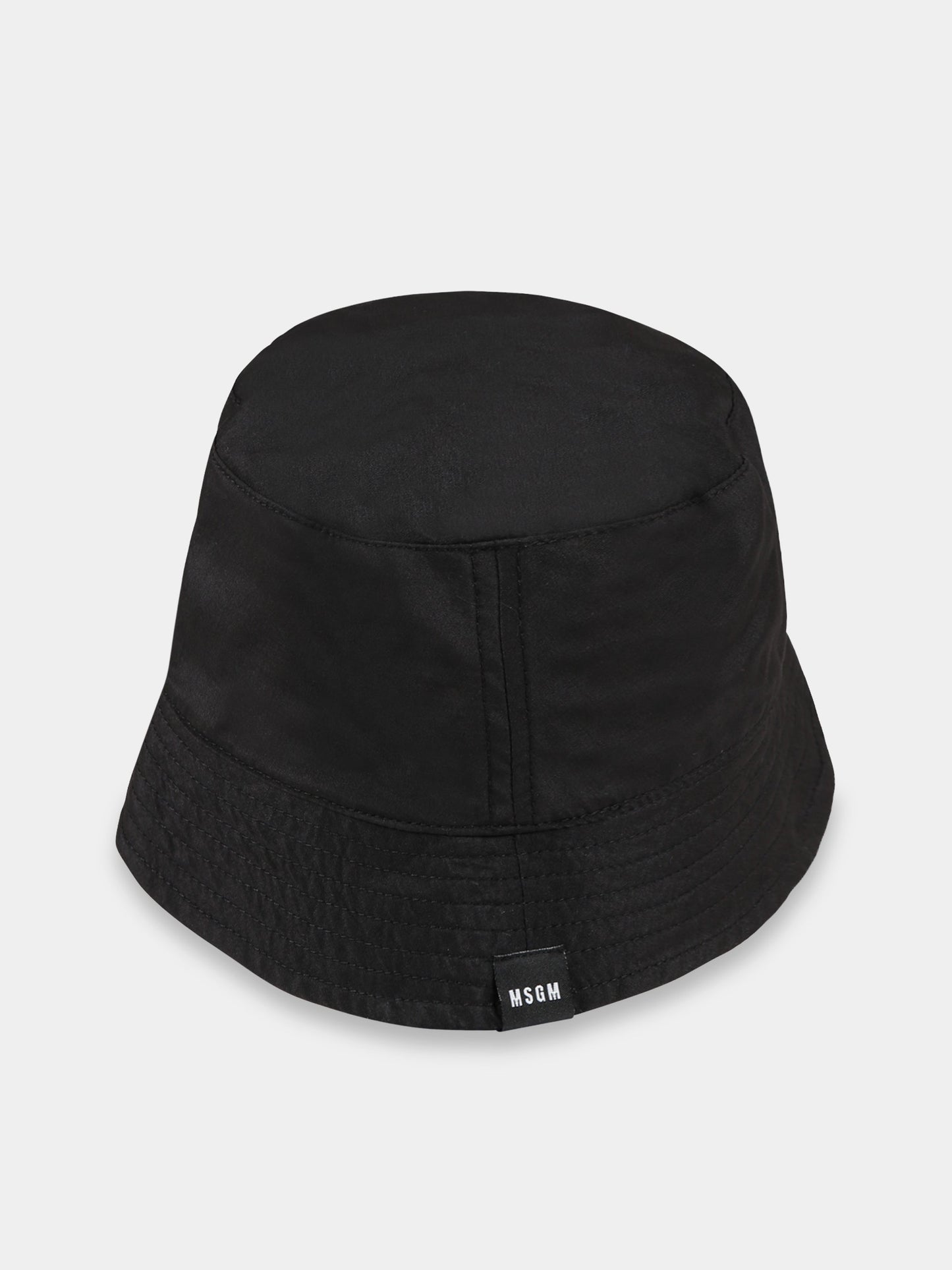 Cloche nera per bambini con logo,Msgm Kids,MS029390 110