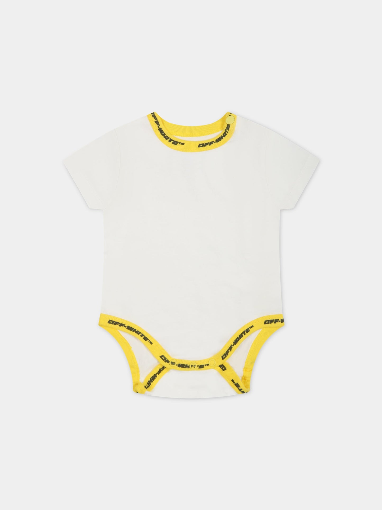 Set bianco per neonato con logo,Off White,OB2X005S23JER0010318