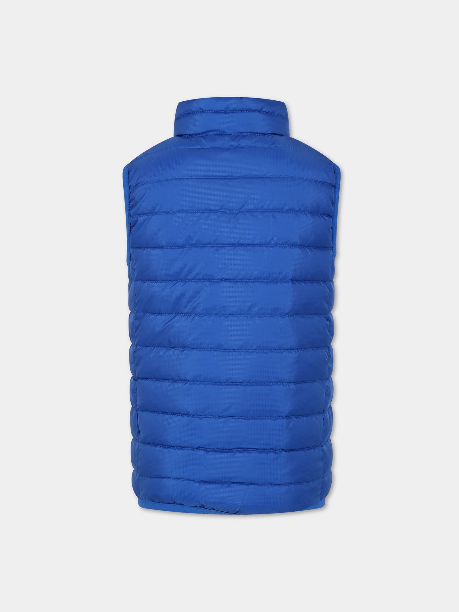 Gilet azzurro per bambino con logo,North Sails,701897 000 0760