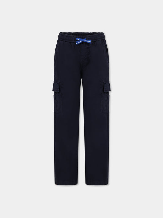 Pantaloni blu per bambino con logo,North Sails,775374 000 0802