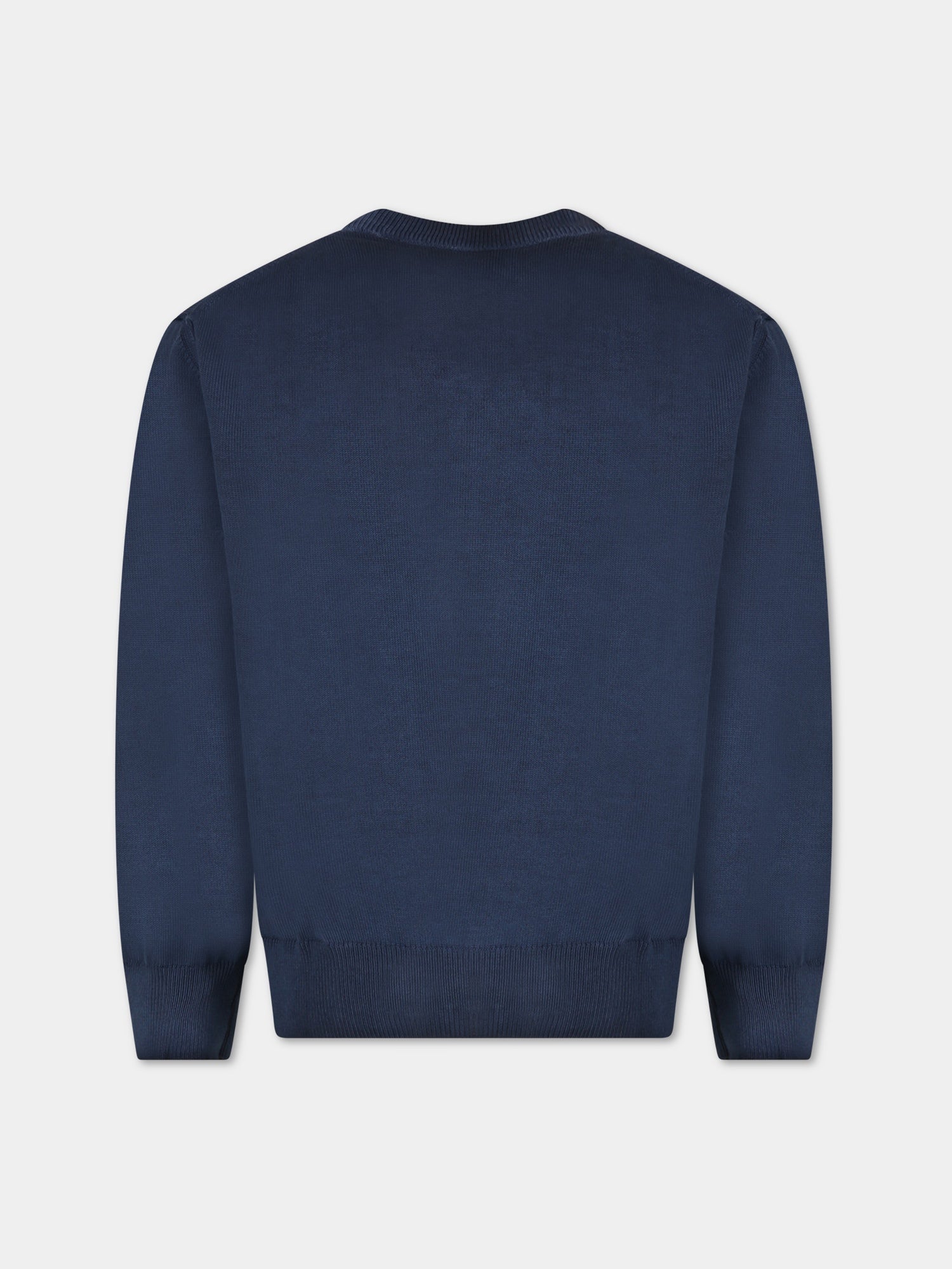 Maglione blu per bambino con logo,North Sails,796162 000 0802