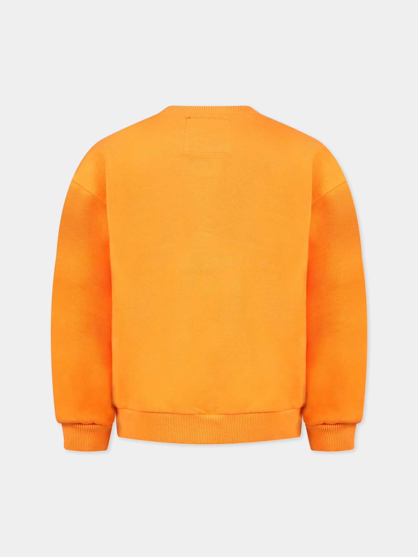 Felpa arancione per bambino con logo,Myar,MY0026 MY040 MY206