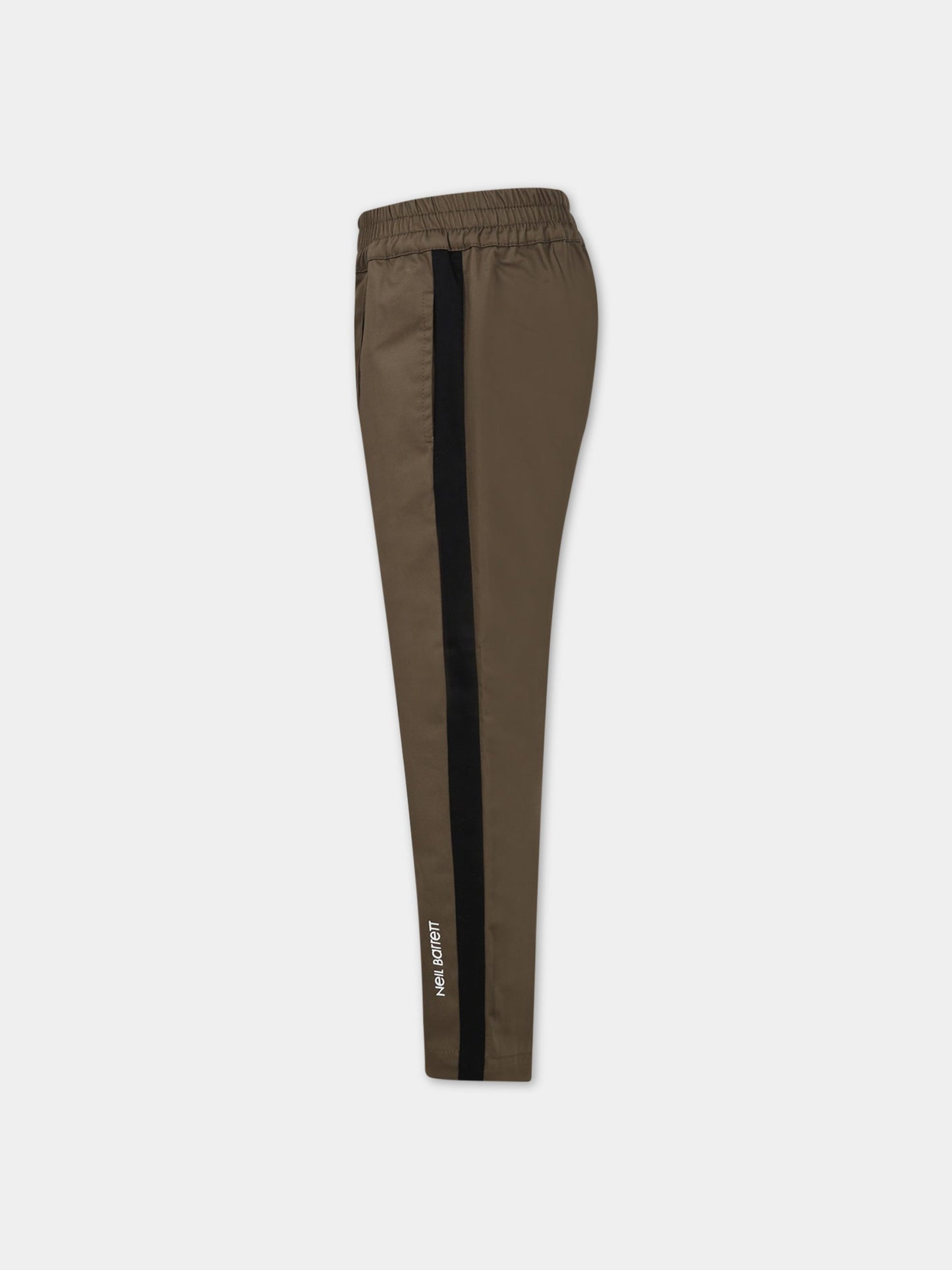 Pantaloni verdi per bambino con logo,Neil Barrett Kids,033617 082