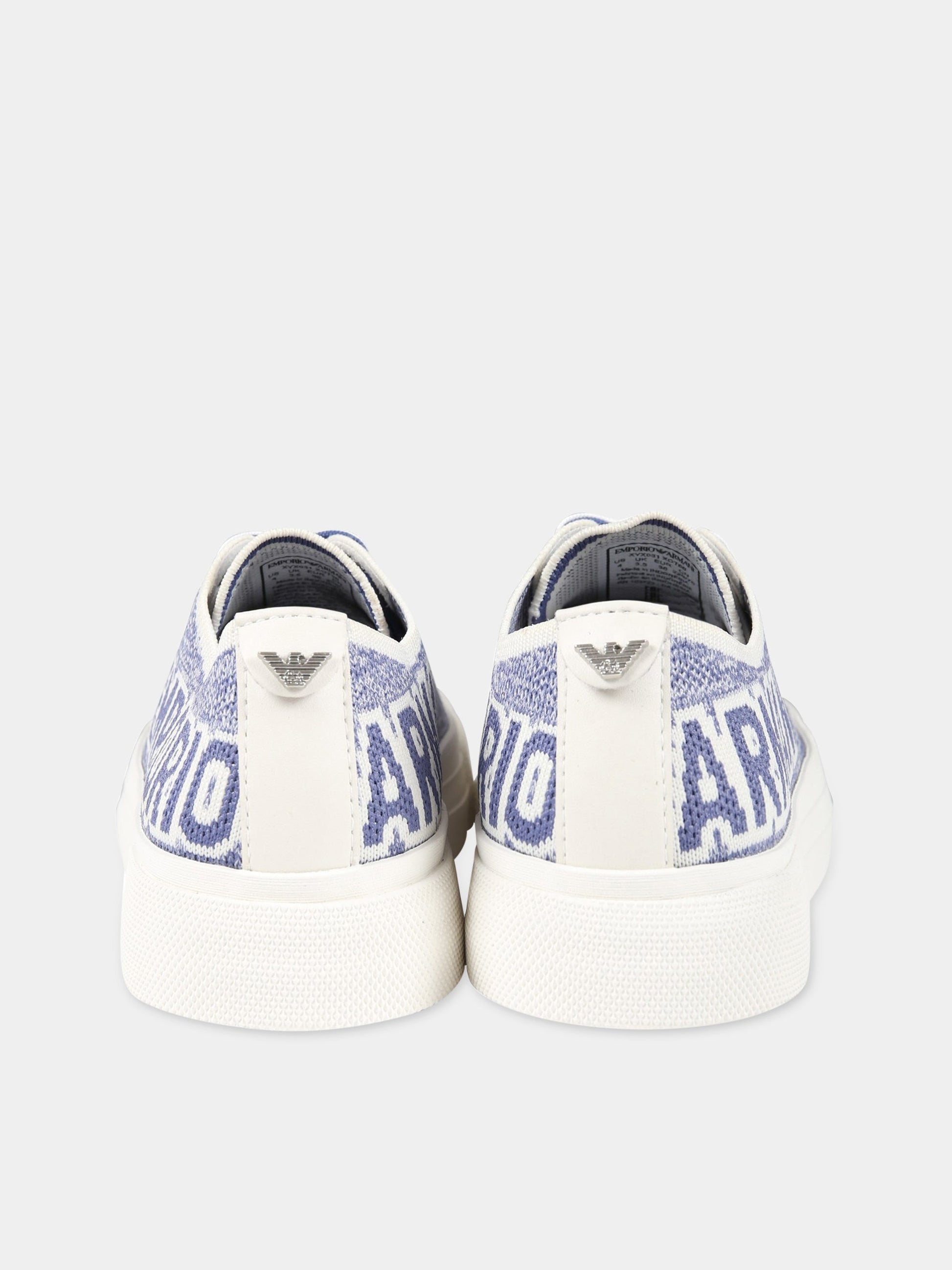 Sneakers multicolor per bambino con logo,Armani Junior,XYX031 XOT68 S777